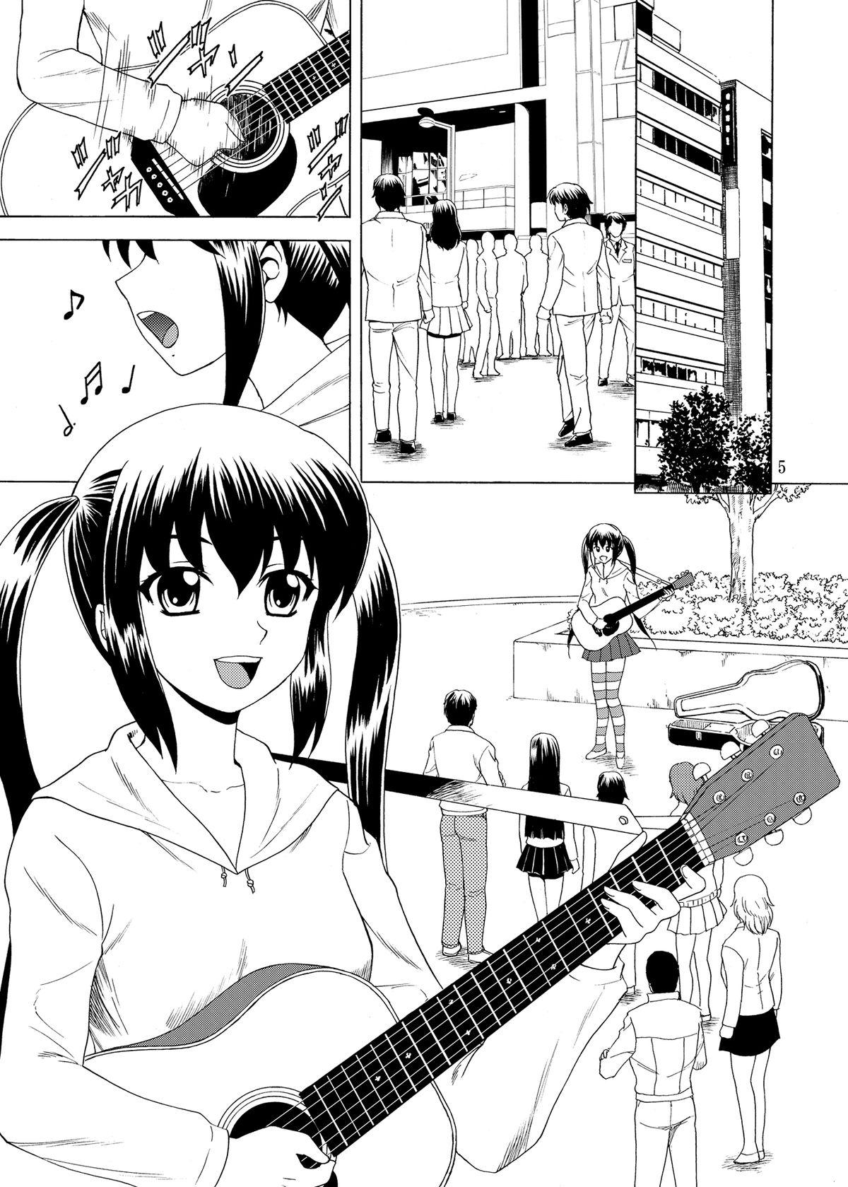 Shemale Sex Acoustic ni Azunyan to! - K-on Gemendo - Page 5