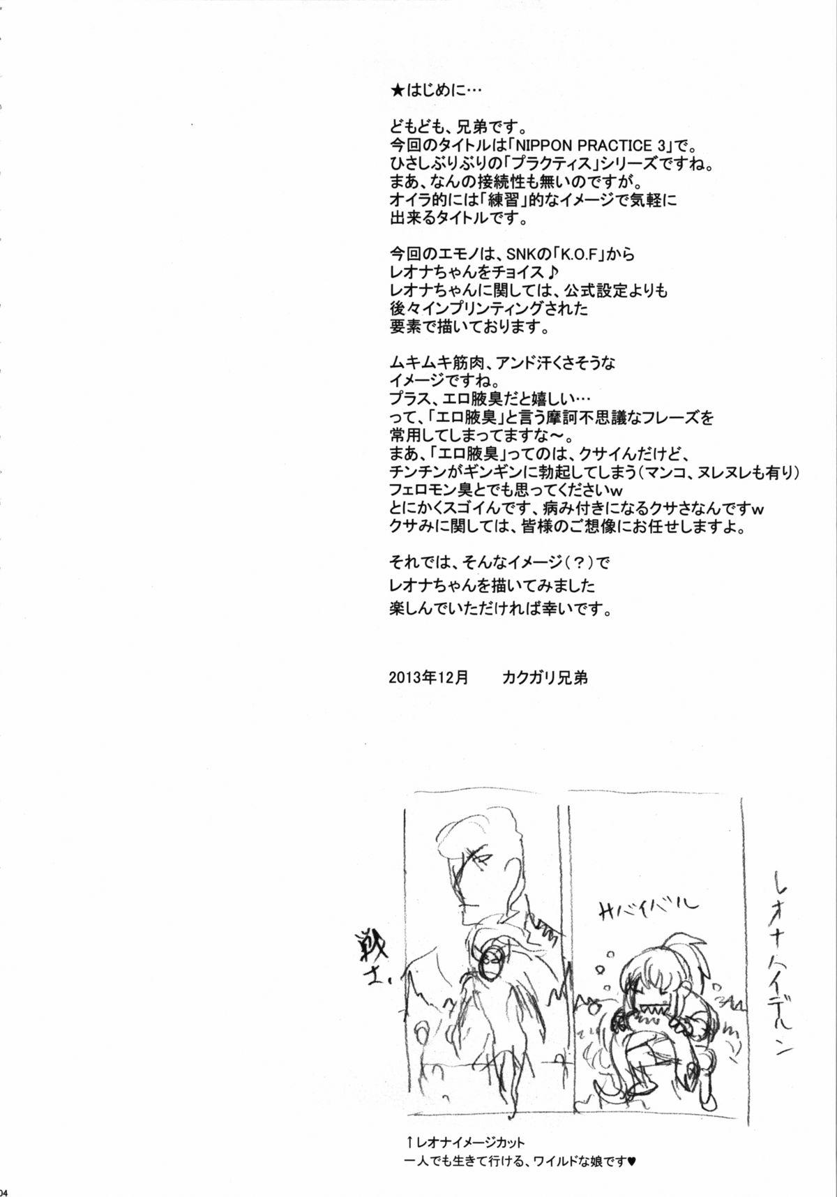 Orgame NIPPON PRACTICE 3 - King of fighters Doublepenetration - Page 3