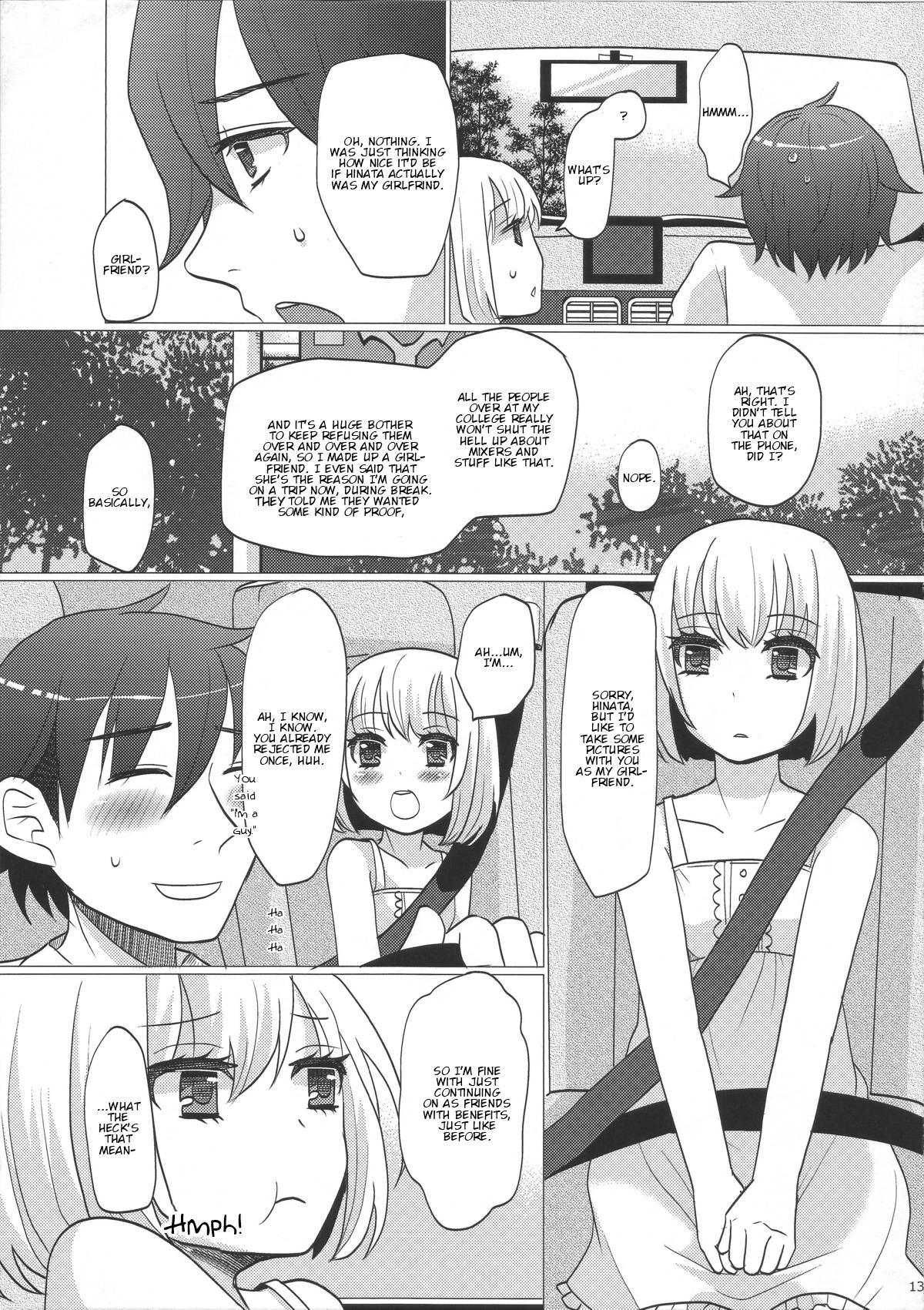 Rough Fucking (C82) [P-ME (Sakai Ringo)] Hinata to Iku ♥ 1-Paku 2-Ka no Onsen Ryokou [English] Gay Outdoor - Page 12