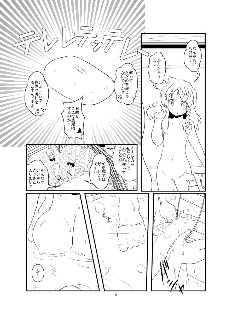 Slim レイマリサナ温泉事件簿 - Touhou project Cumfacial - Page 5