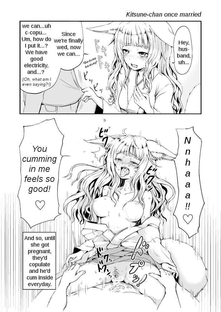 Facefuck Kitsune no Oyomechan Mini | Fox Wife Mini Comic Step Mom - Page 11