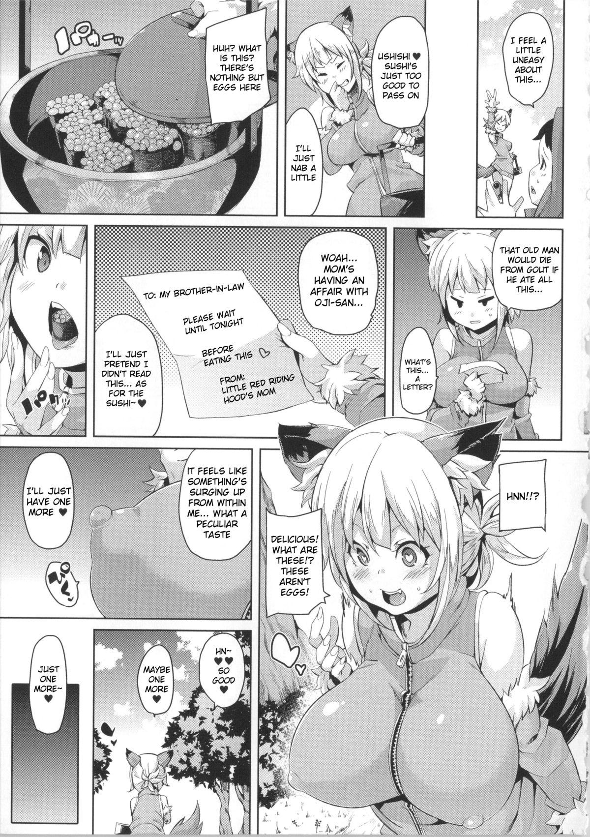 Naked Women Fucking [Marui Maru] PakoPako Douwa - Ookami-chan Cho Bicchi | Banging Fairy Tale - Wolf-chan is an Ultra Bitch (Kemopai ~ Sakusei Girls ~) [English] [sureok1] - Little red riding hood Family - Page 5