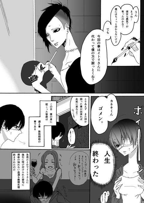 Groupsex 新刊　月黒カネ♀(R18)　トーキョー喰区　WEST2 tokyo ghoul sample - Tokyo ghoul Gay Reality - Page 2