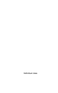 individual class and individual class supplementary lessons 3