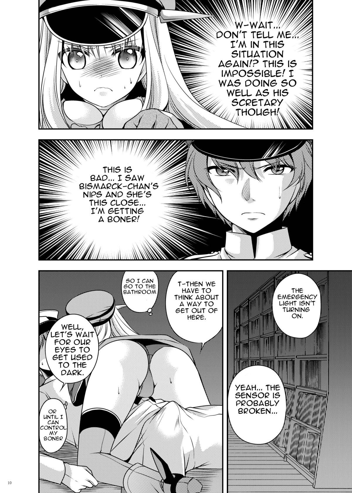 Gay College Omorashi Bismarck 2 - Kantai collection Casado - Page 9