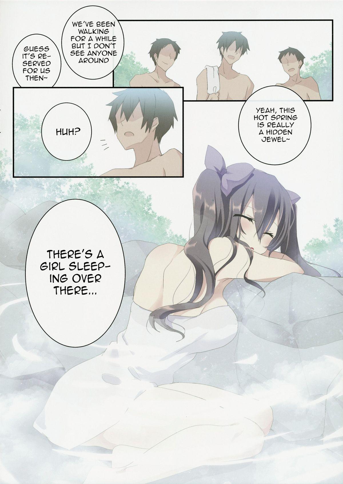 Soft Hatate in Tennen Onsen | Hatate in Natural Hot Spring - Touhou project Uncut - Page 3