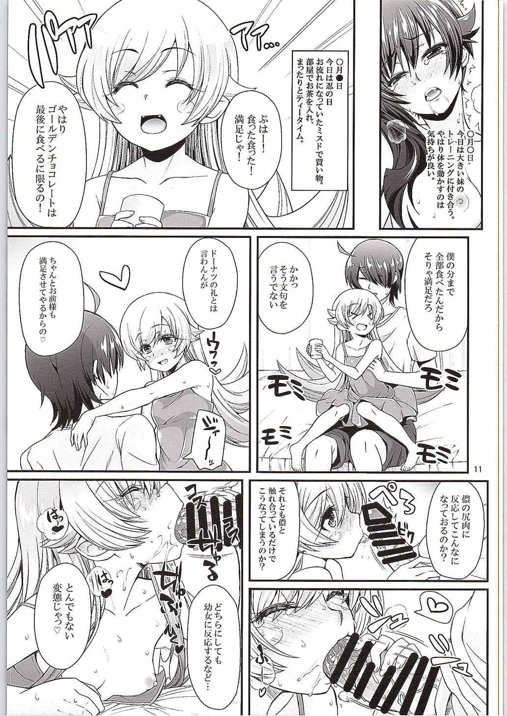 Shavedpussy Pachimonogatari Part10 Koyomi Diary - Bakemonogatari Virginity - Page 10