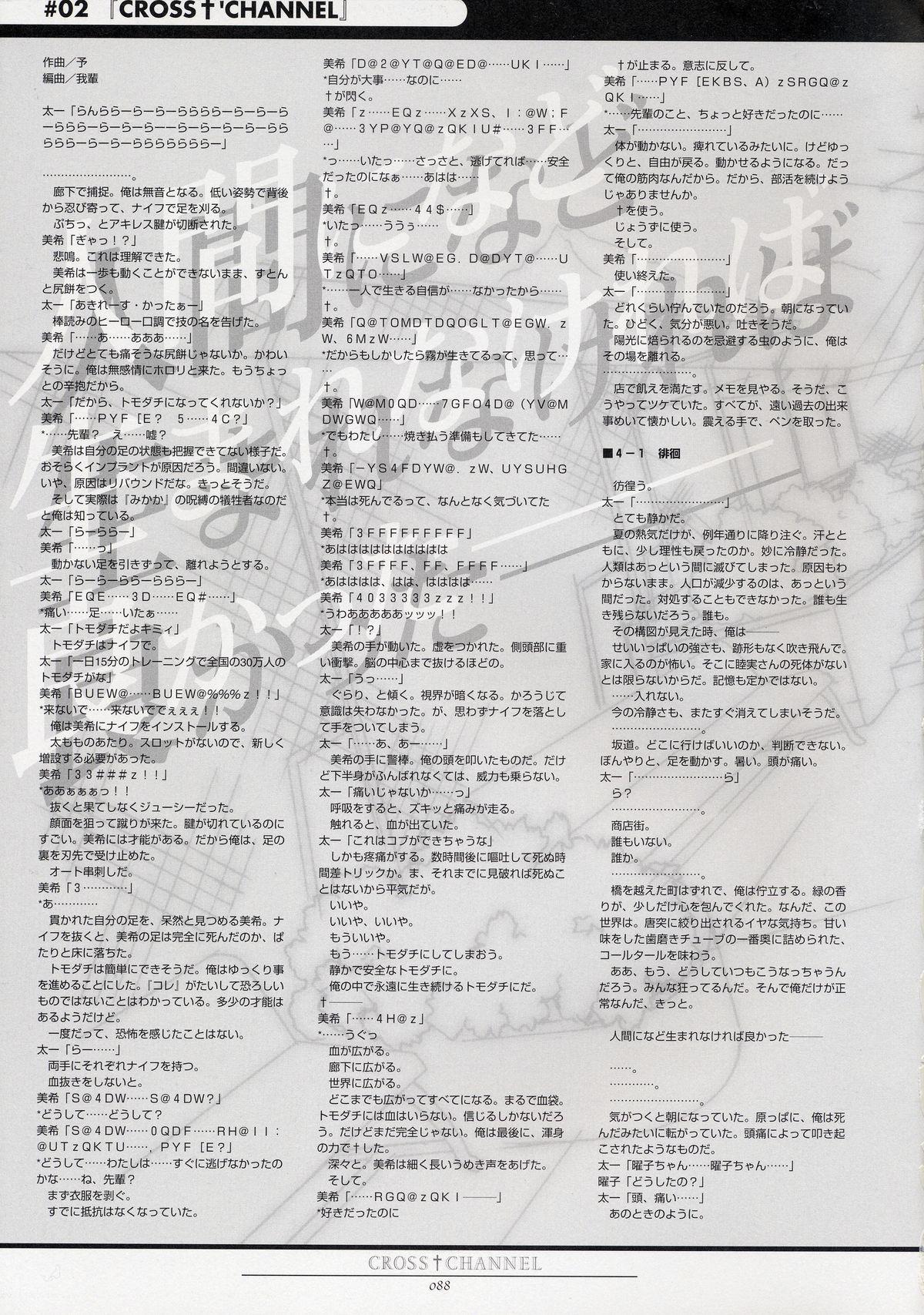 CROSS†CHANNEL Official Setting Materials 98