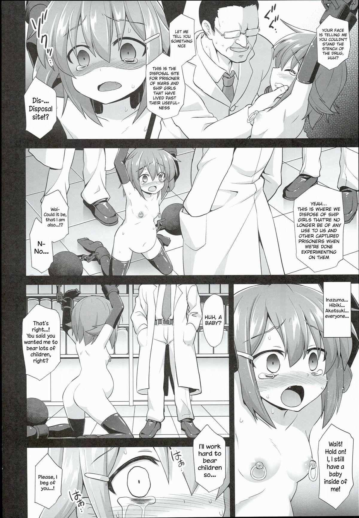 Fucking Girls Kanmusu Chakunin Ikazuchi Kousoku Gekiyaku Choukyou | Ship Girls Pregnancy - Ikazuchi's Restrained Drug Training - Kantai collection Fat Ass - Page 10