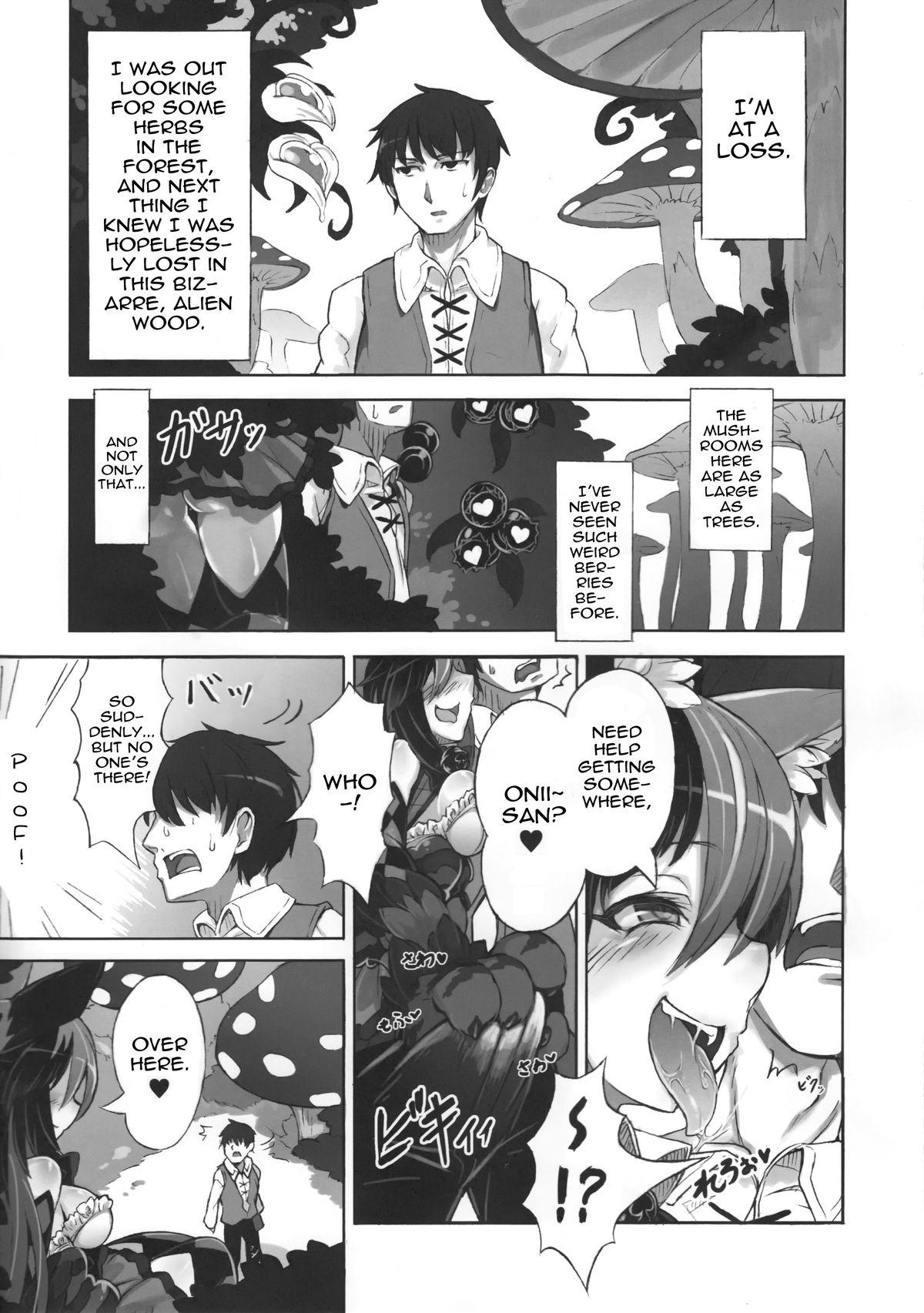 Brasil (C89) [Kurobinega (Kenkou Cross)] Mamono Musume Zukan Higai Houkoku ~Cheshire Neko no Oidemase Fushigi no Kuni~ | Monstergirl Encyclopedia Damage Report ~Cheshire's Welcome to Wonderland~ [English] [rampantserenity] Pussy Eating - Page 3