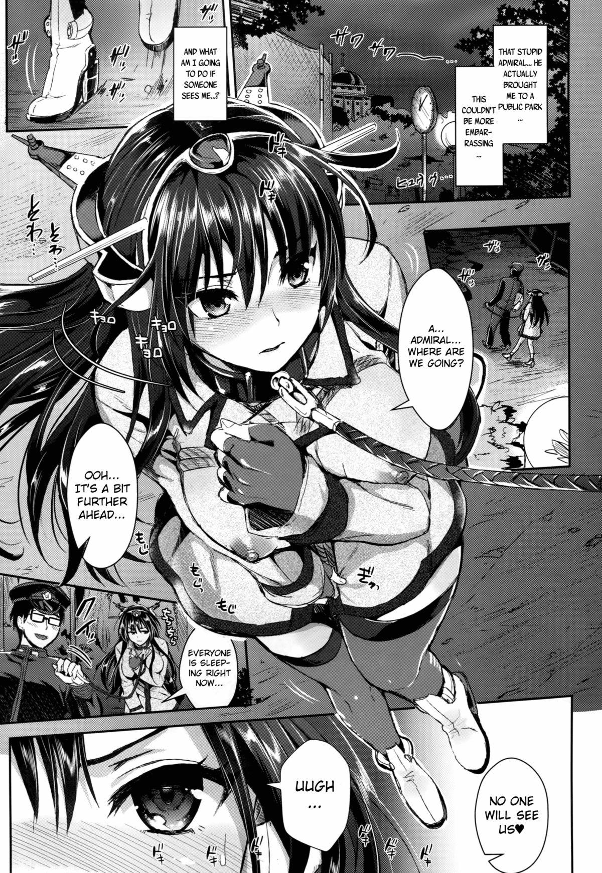 Gay Boysporn (C87) [YURIRU-RARIKA (Kojima Saya, Lazu)] Senkan Nagato to Hentai Teitoku (Sono Ni) | Battleship Nagato and Perverted Admiral (Part 2) (Kantai Collection -KanColle-) [English] [MintVoid] - Kantai collection Cream - Page 3