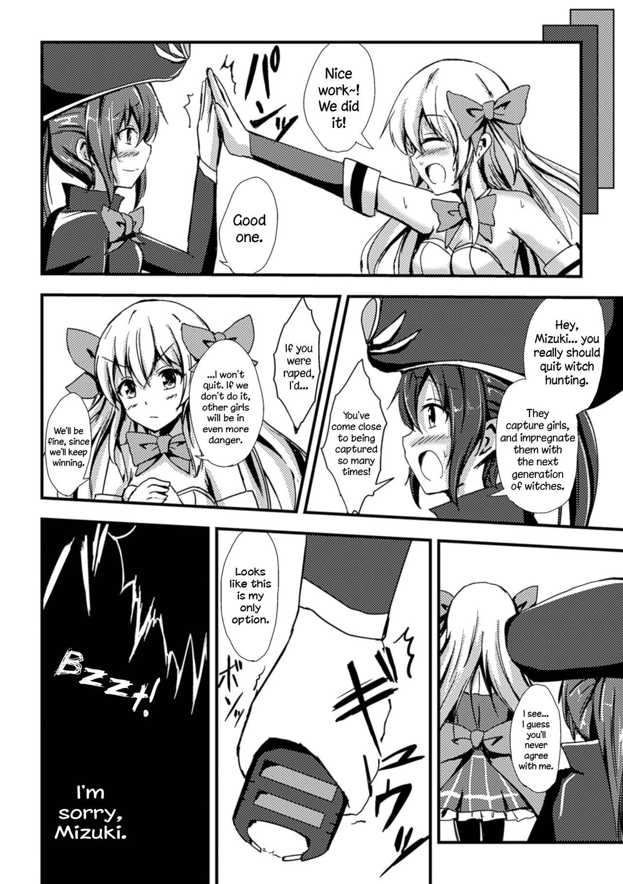 Jocks Mahou Shoujo to Yuri no Ori | The Magical Girl and the Cage of Lesbianism Footjob - Page 4