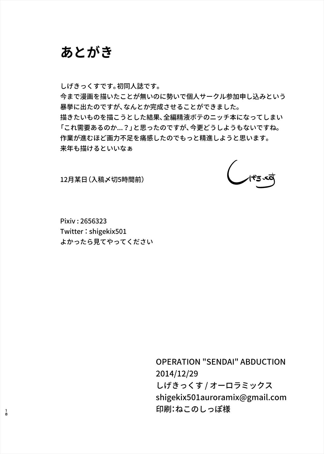 Operation "Sendai" Abduction 16