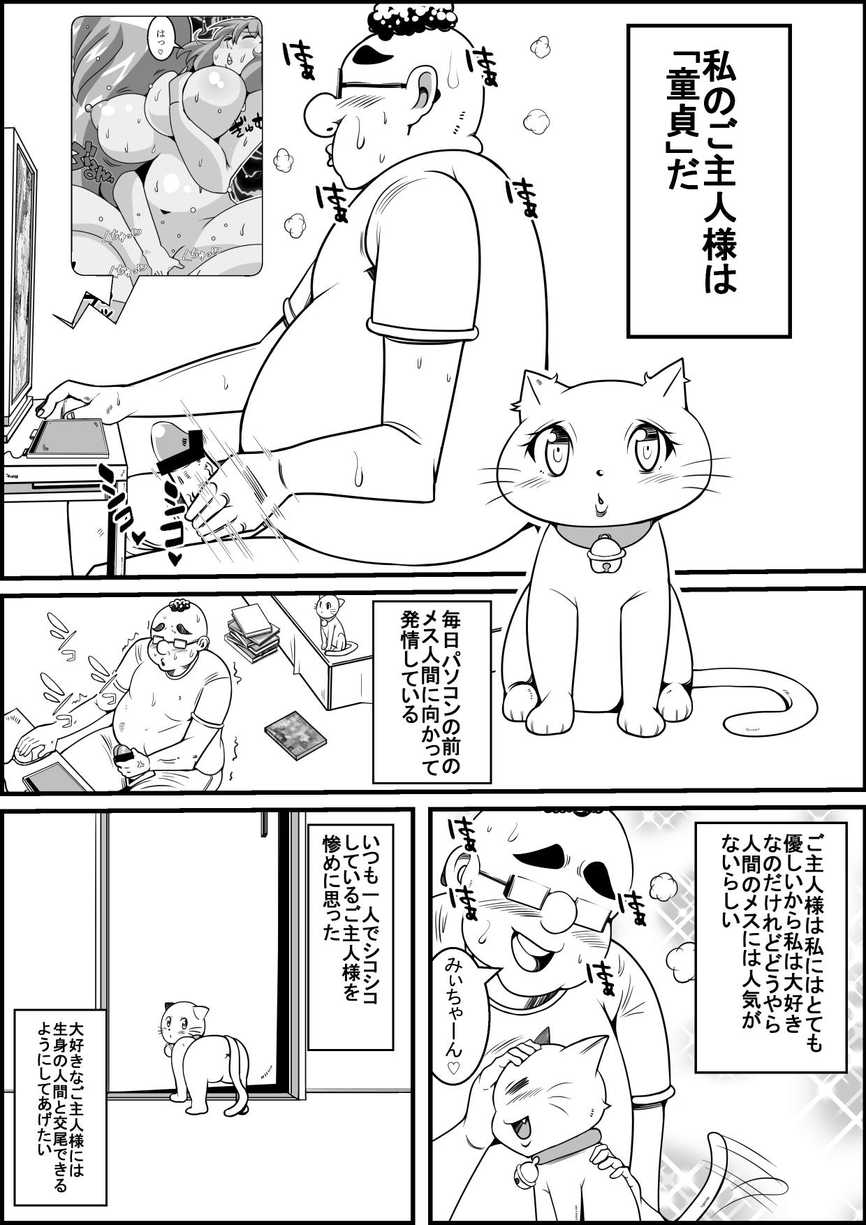 Pervert Kaineko ga Aruhi Bijo ni Nattara Bukkake - Page 2