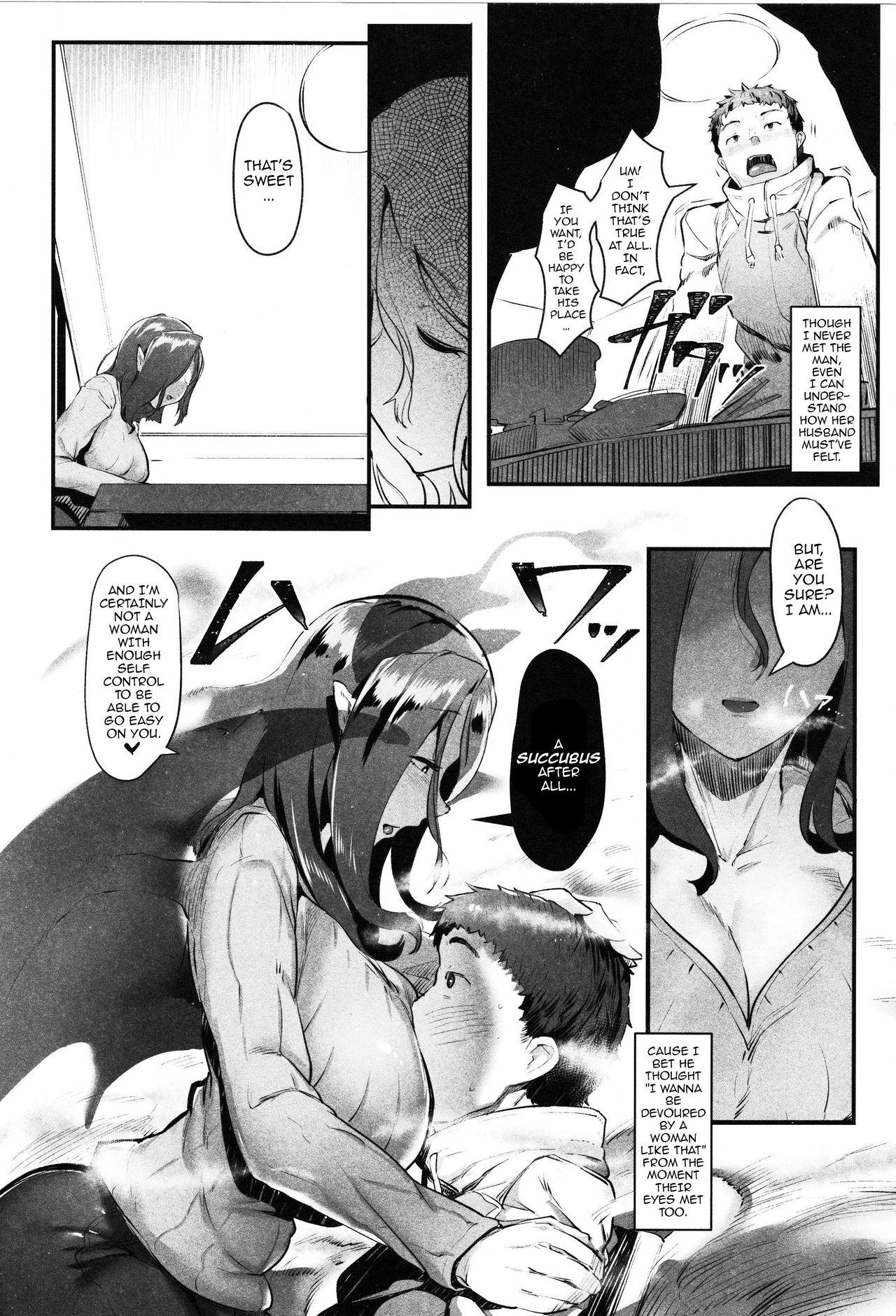 Milk Succubus Miboujin Hirusagari no Himitsu | A Succubus Widow's Afternoon Delight Eating - Page 9