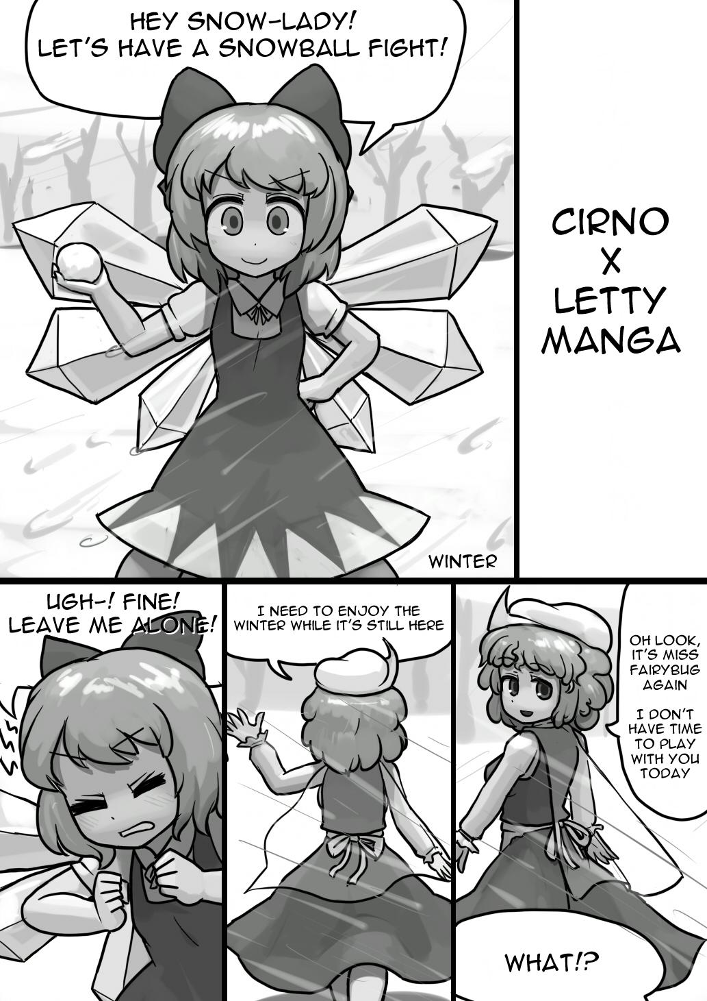 Chinko Cirno x Futsuu Letty no Suikan Manga 1