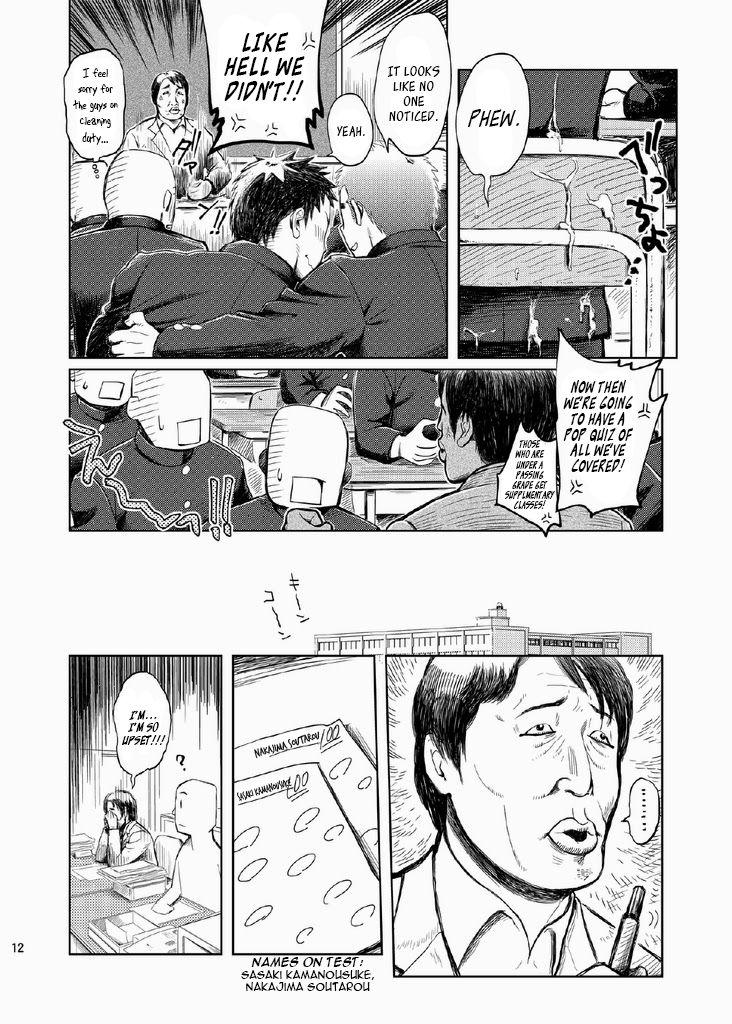 Gay Pissing (C85) [Dokudenpa Jushintei (Kobucha)] Gakuen Seikatsu Tadare-gimi | School Life - Sore Feeling [English] [Leon990] Mexicano - Page 12