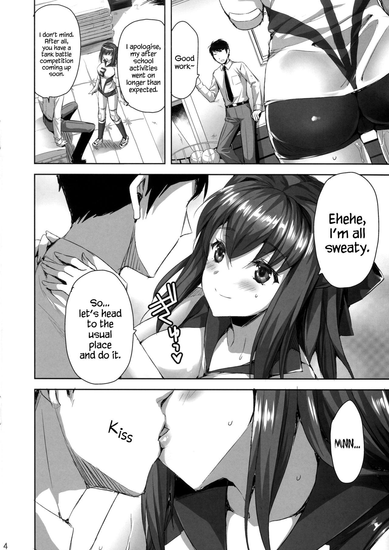 Throatfuck Sensei, Choudai - Girls und panzer Dominant - Page 3