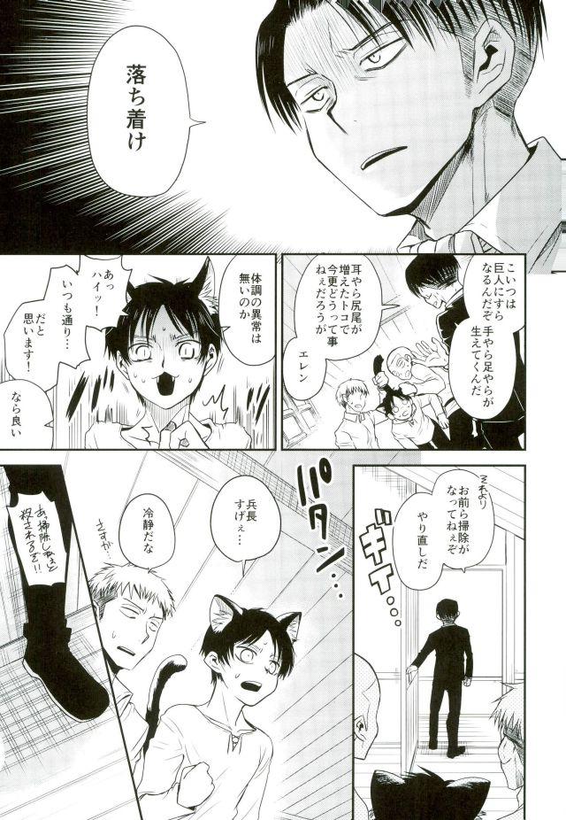 Analfucking Shinpei-kun ga Neko ni Narimashite - Shingeki no kyojin Hetero - Page 6