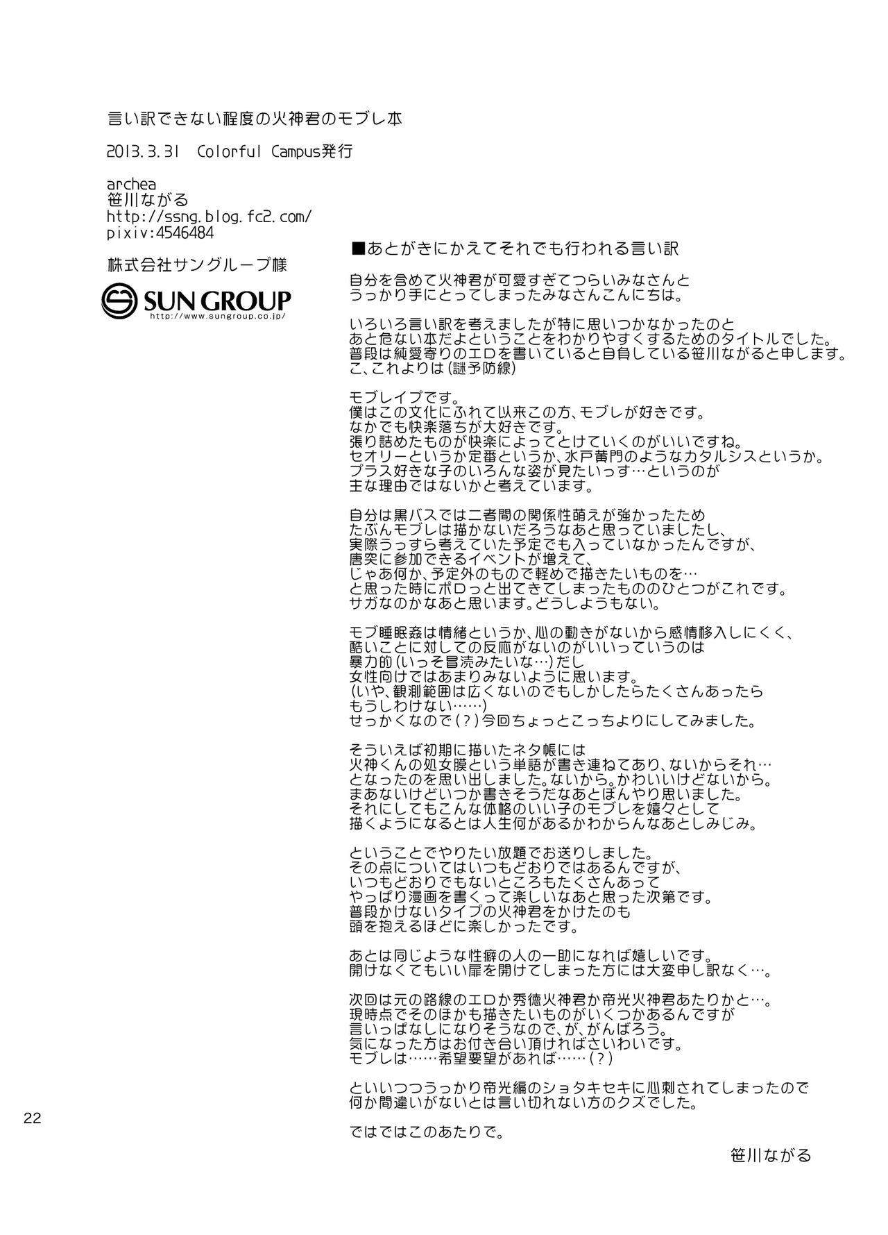 Play Iiwakedekinai Teido no Kagamikun no Mobure Bon - Kuroko no basuke Oral Sex - Page 21