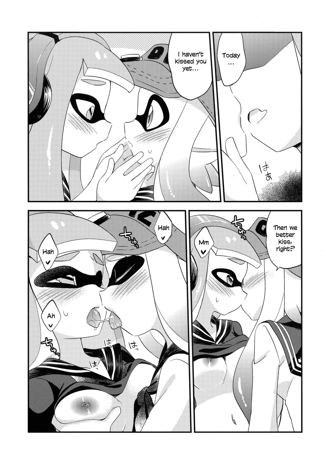 (C90) [Colomonyu (Eromame)] Rezu Geso Gachi♥cchi - Kinoko Takenoko Kassen | Super Lewd Lesbian Calamari - Mushrooms vs Bamboo Shoots (Splatoon) [English] 17