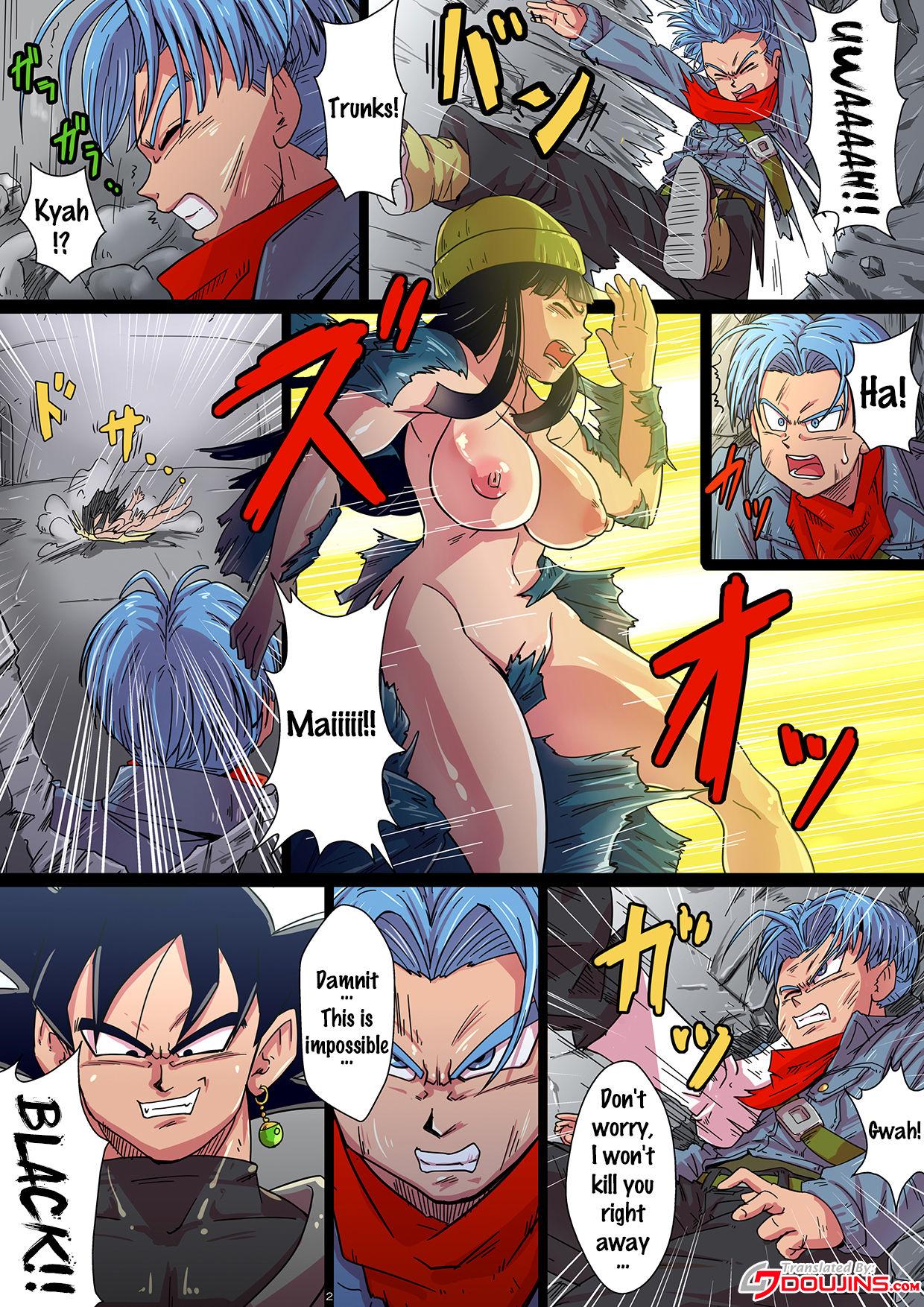 Gaybukkake SOAP!! Kairaku e no Hankou!! Okasareta Chou Zetsurin Mai to Trunks - Dragon ball super Cams - Page 2
