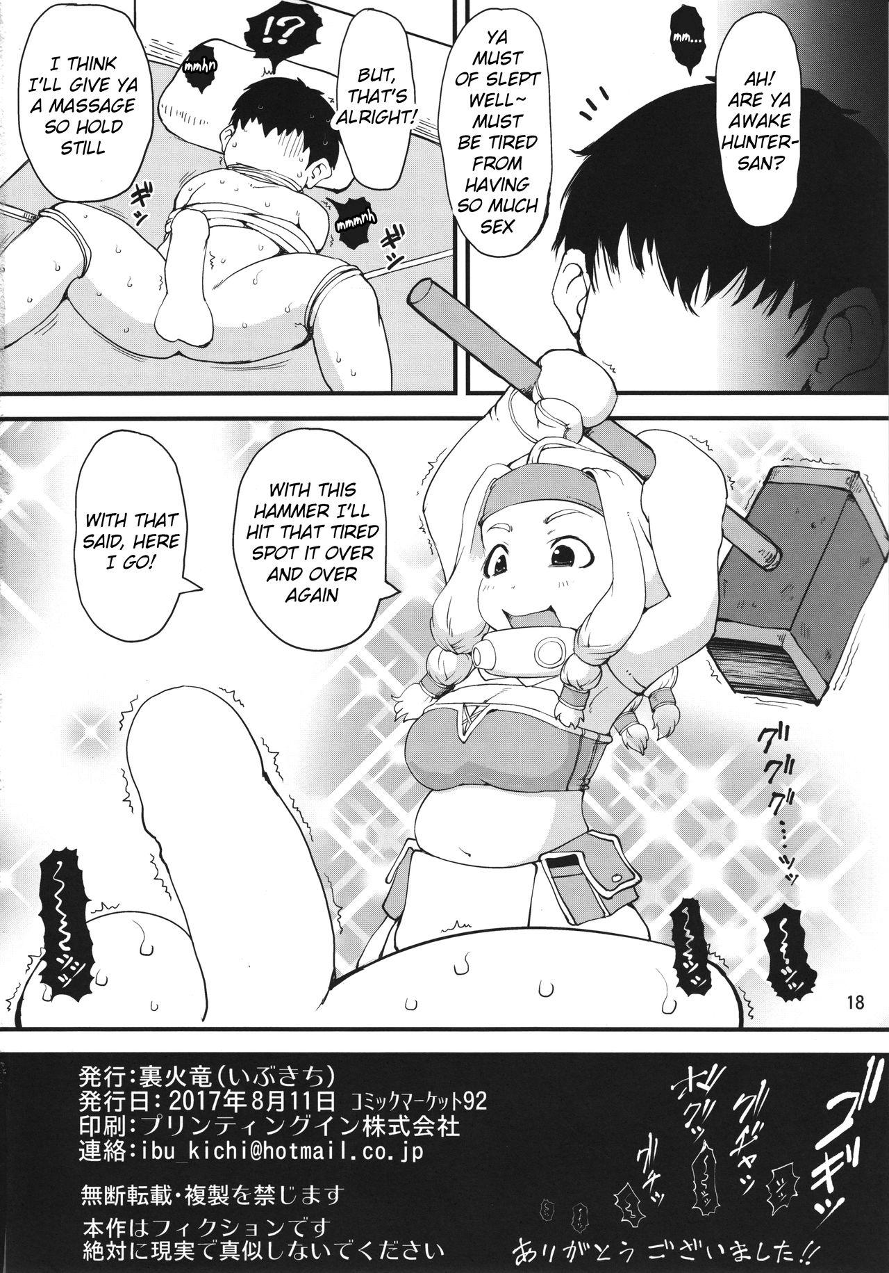 Bbw Kakouya-chan wa Naitenai! - Monster hunter Girlnextdoor - Page 17