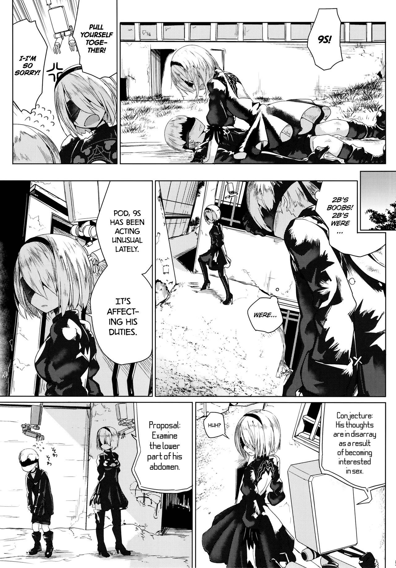 Gay Boyporn Android no Ecchi na Yatsu | Horny Androids - Nier automata Ass Worship - Page 6