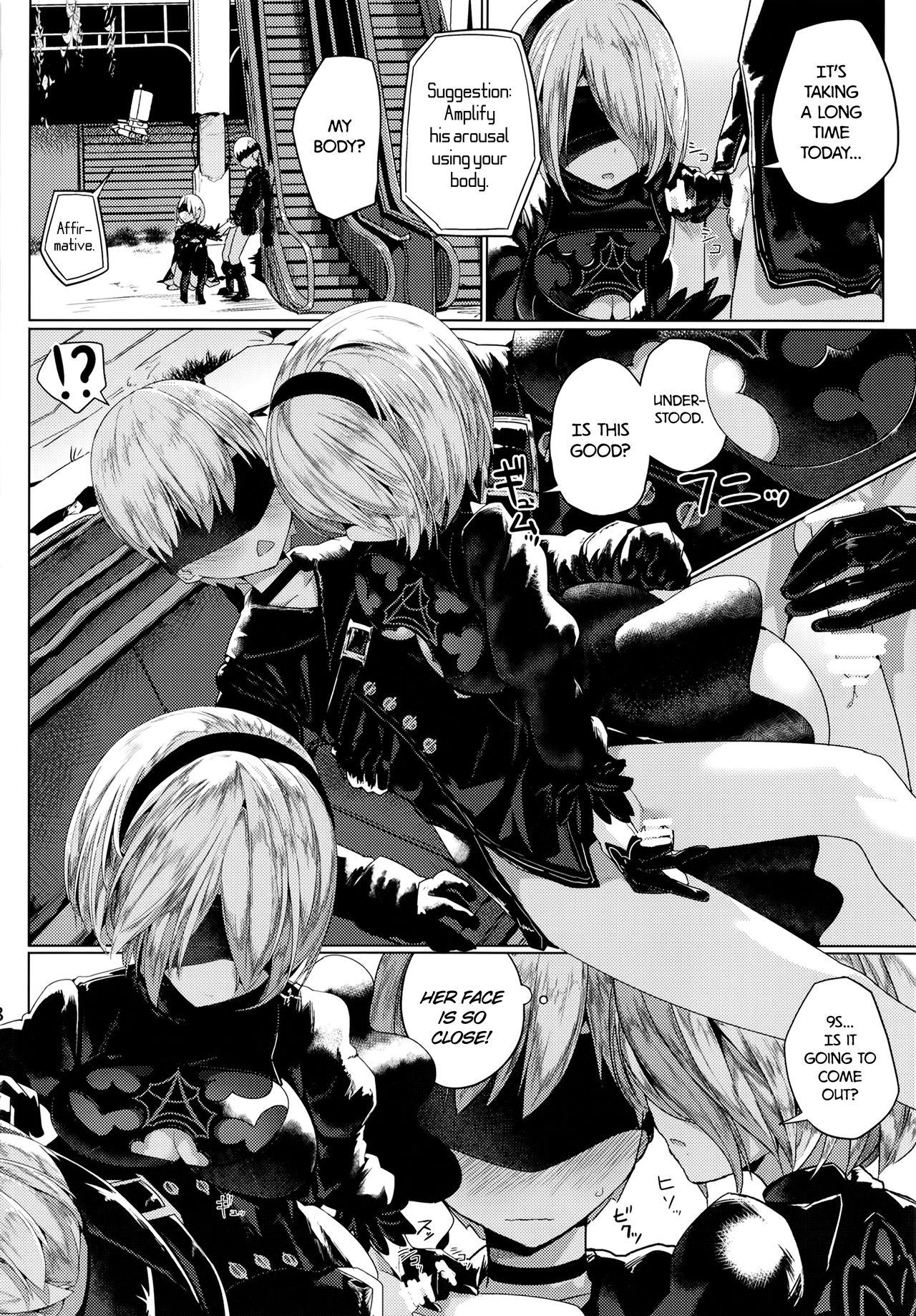 Stepfather Android no Ecchi na Yatsu | Horny Androids - Nier automata Shaved Pussy - Page 9