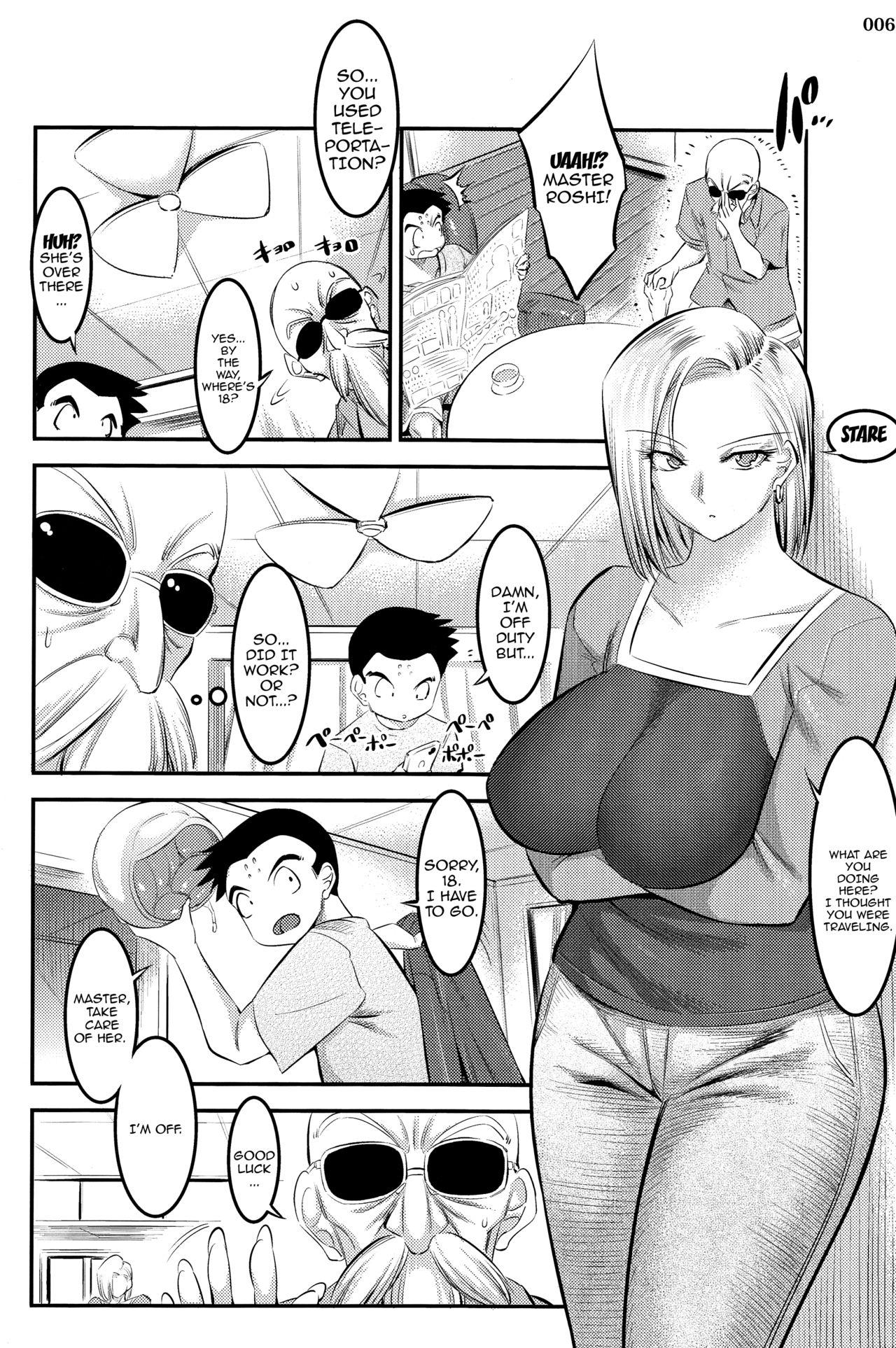 Leather A Story About How Android 18 Squeezes Me Dry Everyday - Dragon ball z Blonde - Page 5