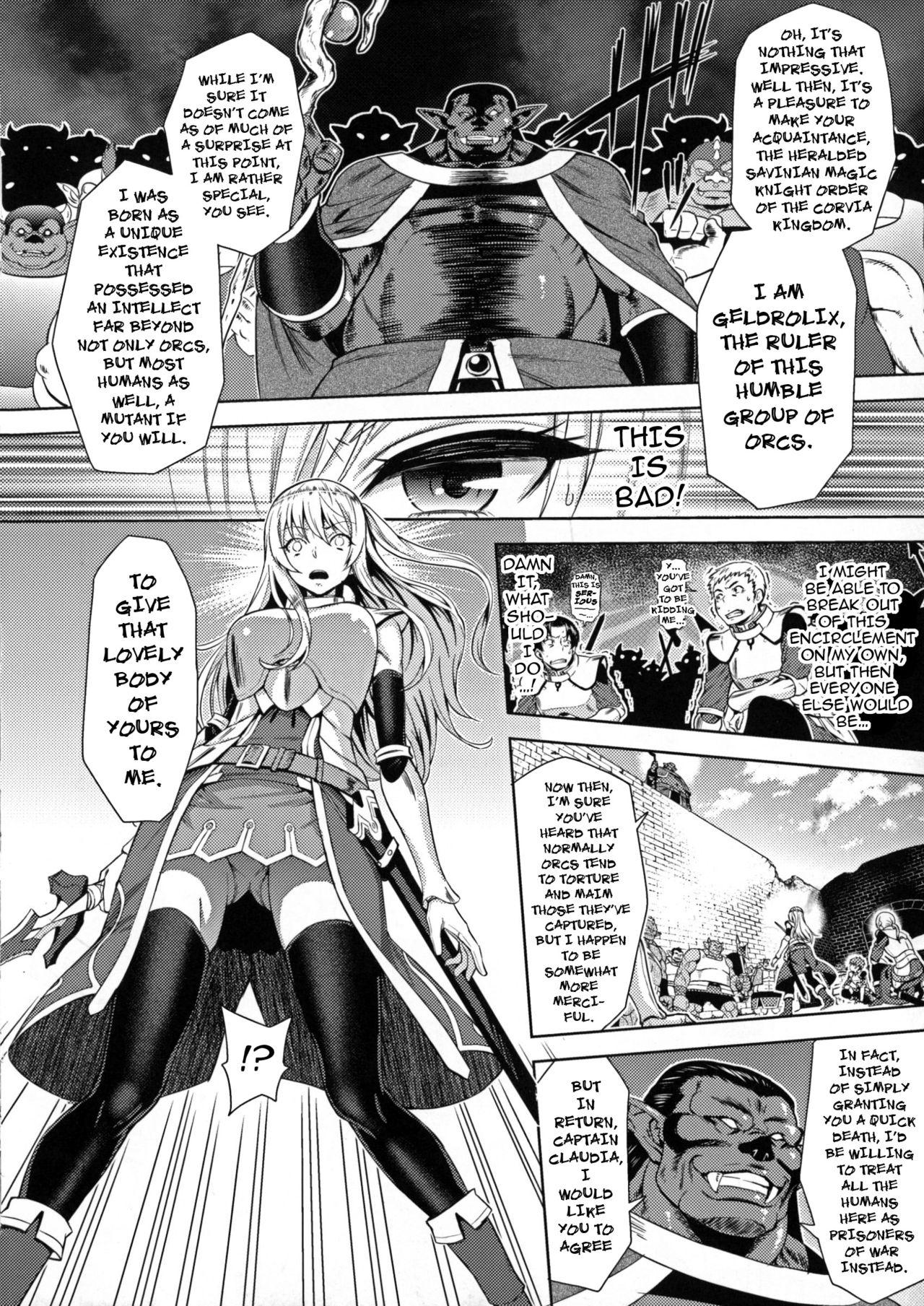 Shoplifter [Yamada Gogogo] Erona ~Orc no Inmon ni Okasareta Onna Kishi no Matsuro~ | Erona ~The Fall of a Beautiful Knight Cursed with the Lewd Mark of an Orc~ Ch. 1-5 [English] {darknight} Shy - Page 9