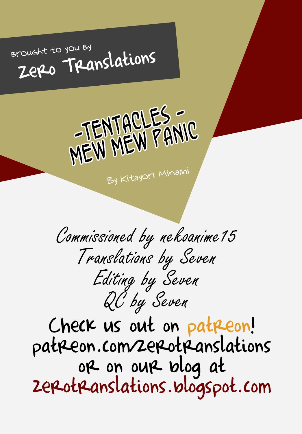 (C78) [Futago Beya (Kitayori Minami)] -Shokushu- Nyan Nyan Panic | -Tentacles- Mew Mew Panic | (Ouran High School Host Club) [English] [Zero Translations] 33