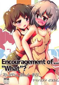 Encouragement of... "What"? 1