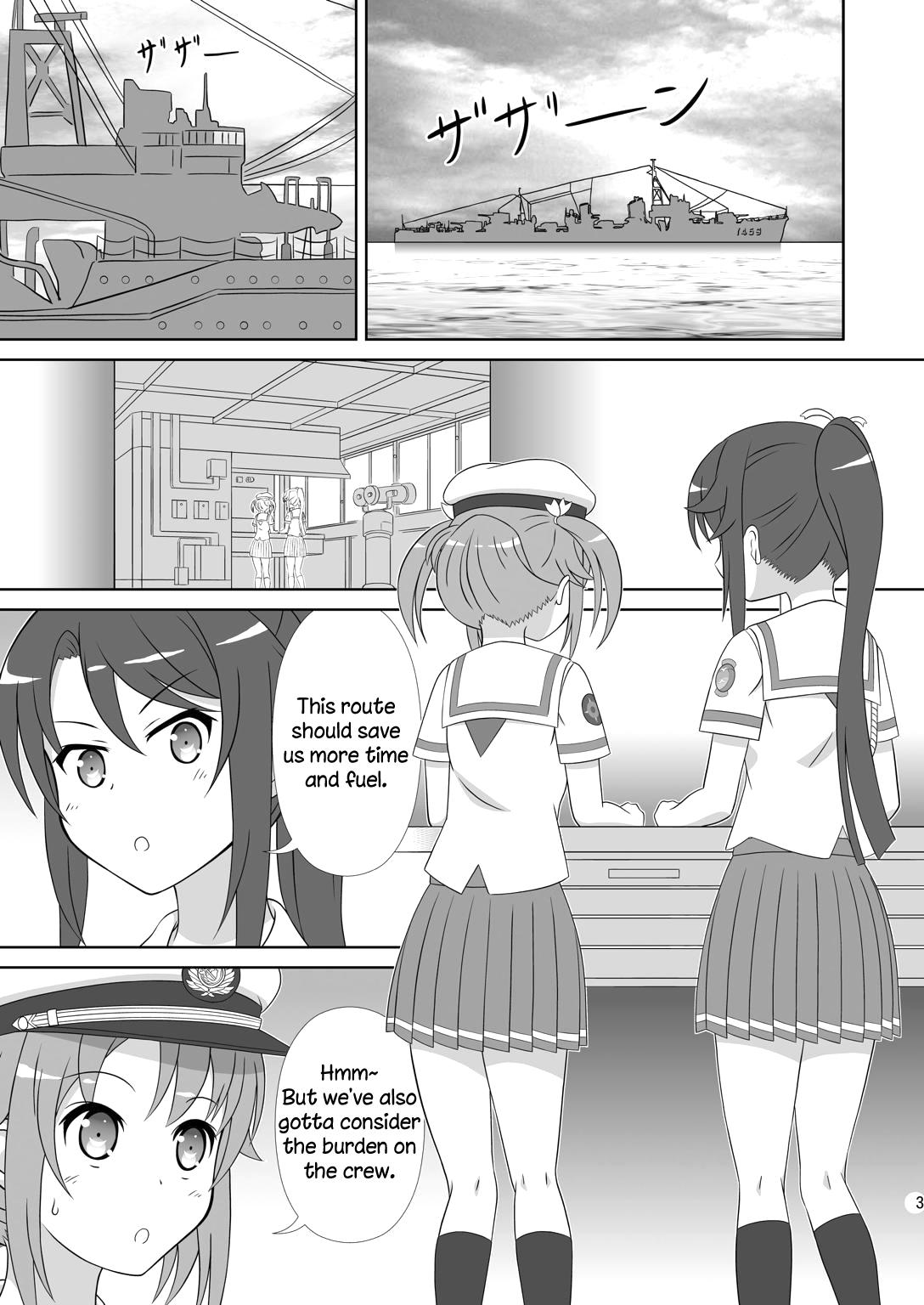 Femdom Porn Souya x Misaki - High school fleet Blow Job - Page 2