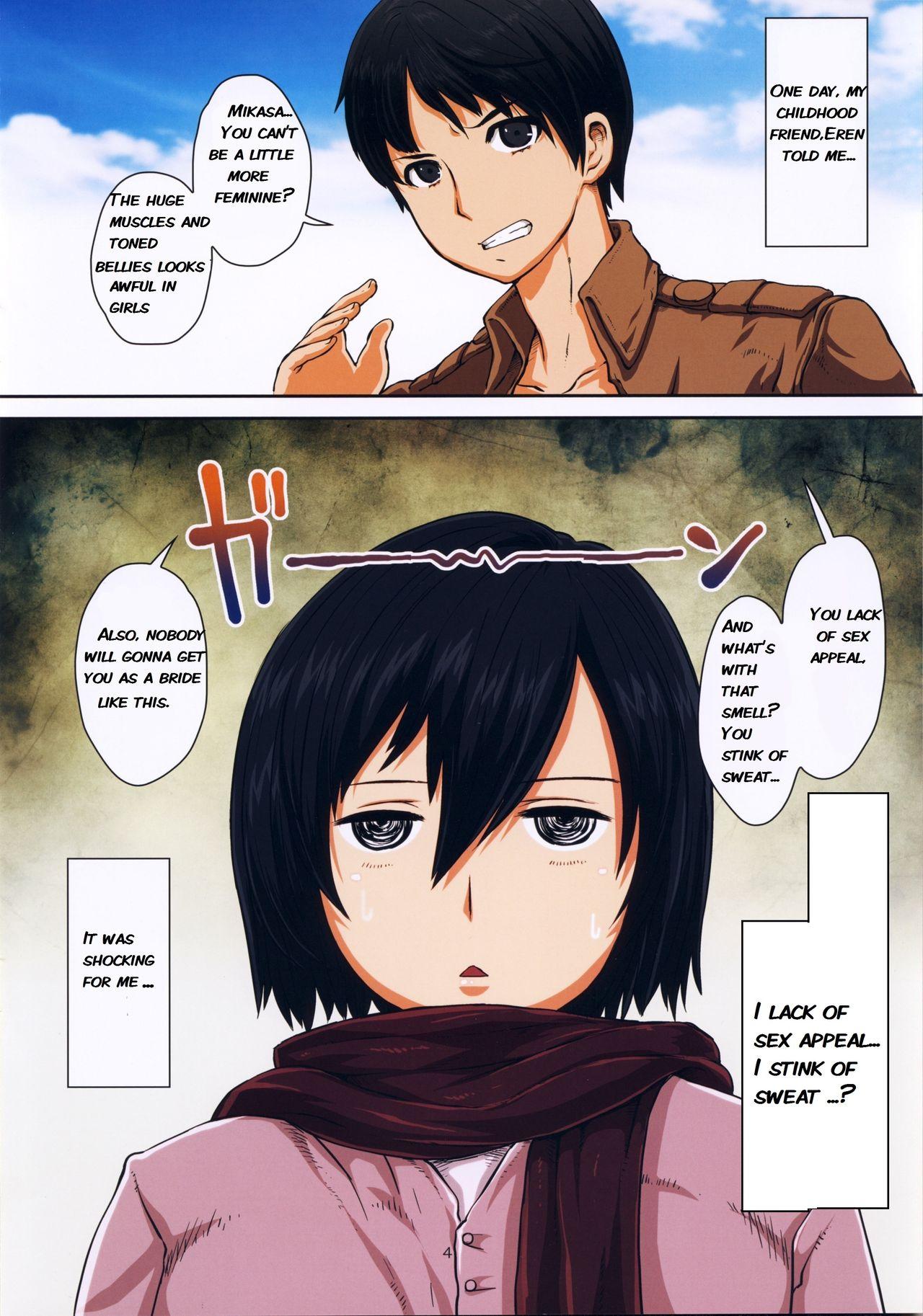 Chubby Fukkin Joshi Mikasa Ackerman wa Taishuu ga Ki ni naru Otoshi goro. - Shingeki no kyojin Fleshlight - Page 5