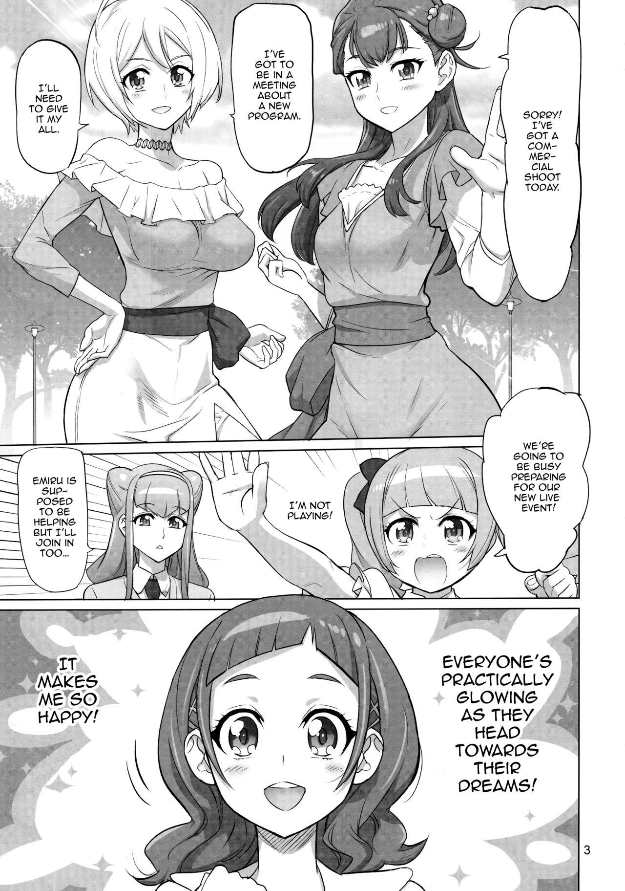 Lez Inazuma Milking - Hugtto precure Fake Tits - Page 2
