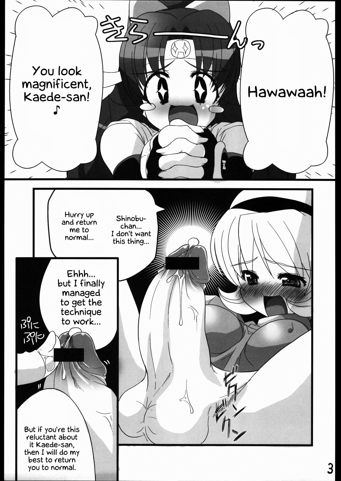 Nasty Porn Ninja Arts Spree! | Ninpou Ranchiki Sawagi! - 2x2 shinobuden Jerk Off - Page 4