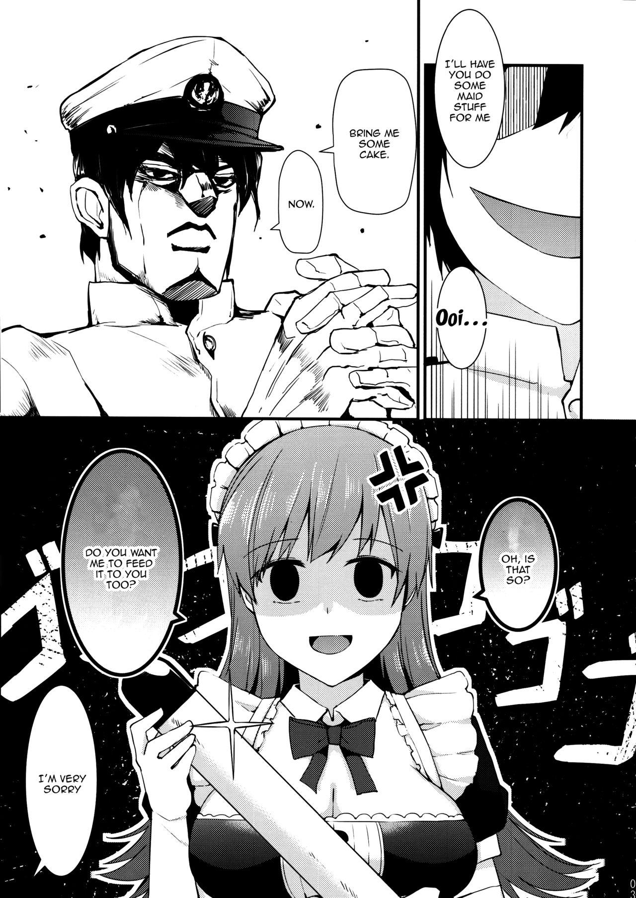 Macho Ooi! Maid Fuku o Kite miyou! | Ooi! Try On These Maid Clothes! - Kantai collection Gay Boyporn - Page 4
