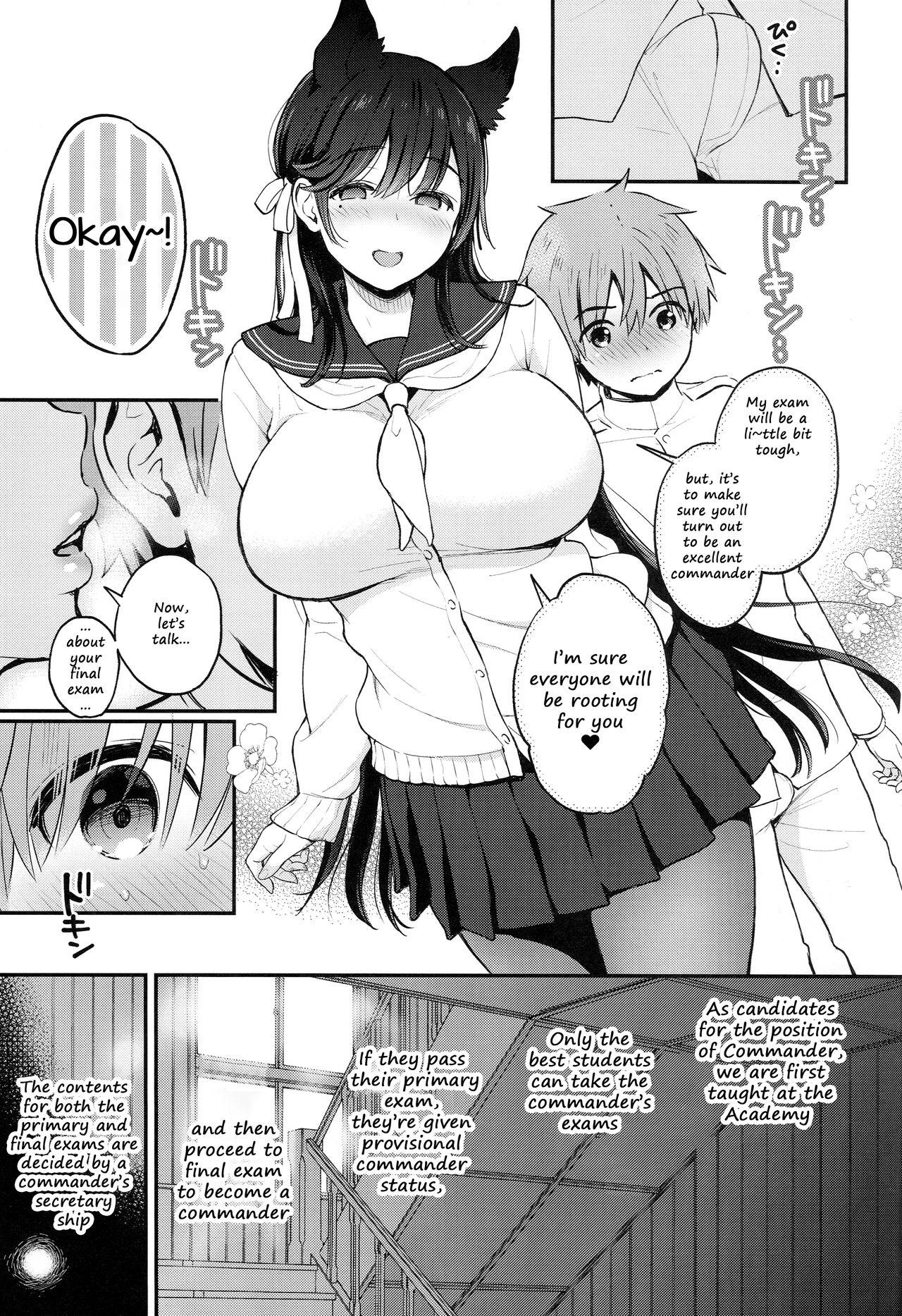 Foreskin Atago no Ecchi na Shikikan Shiken - Azur lane Hot Girl Fucking - Page 5