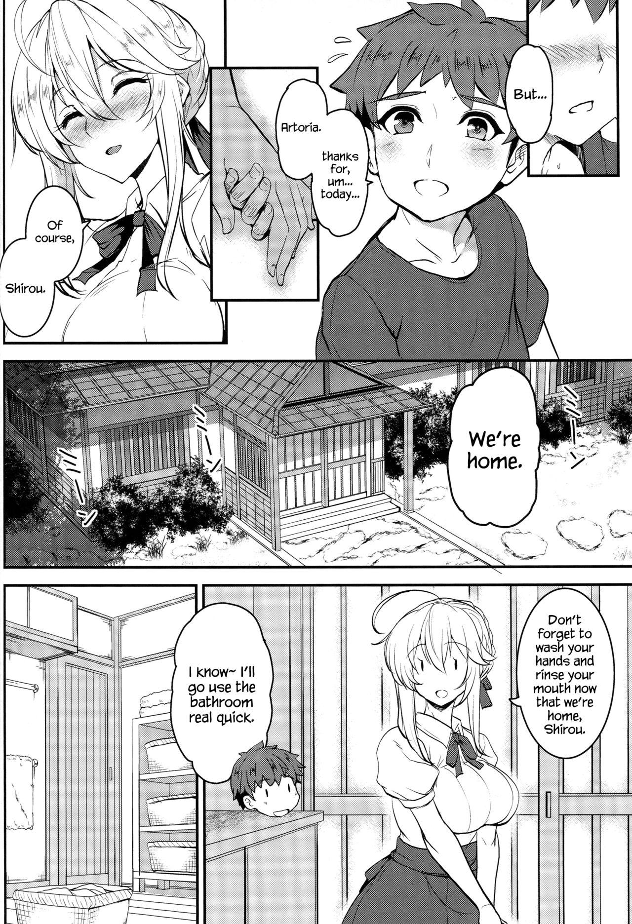 Girl Sucking Dick Tonari no Chichiou-sama Gomaku - Fate grand order Nurumassage - Page 5