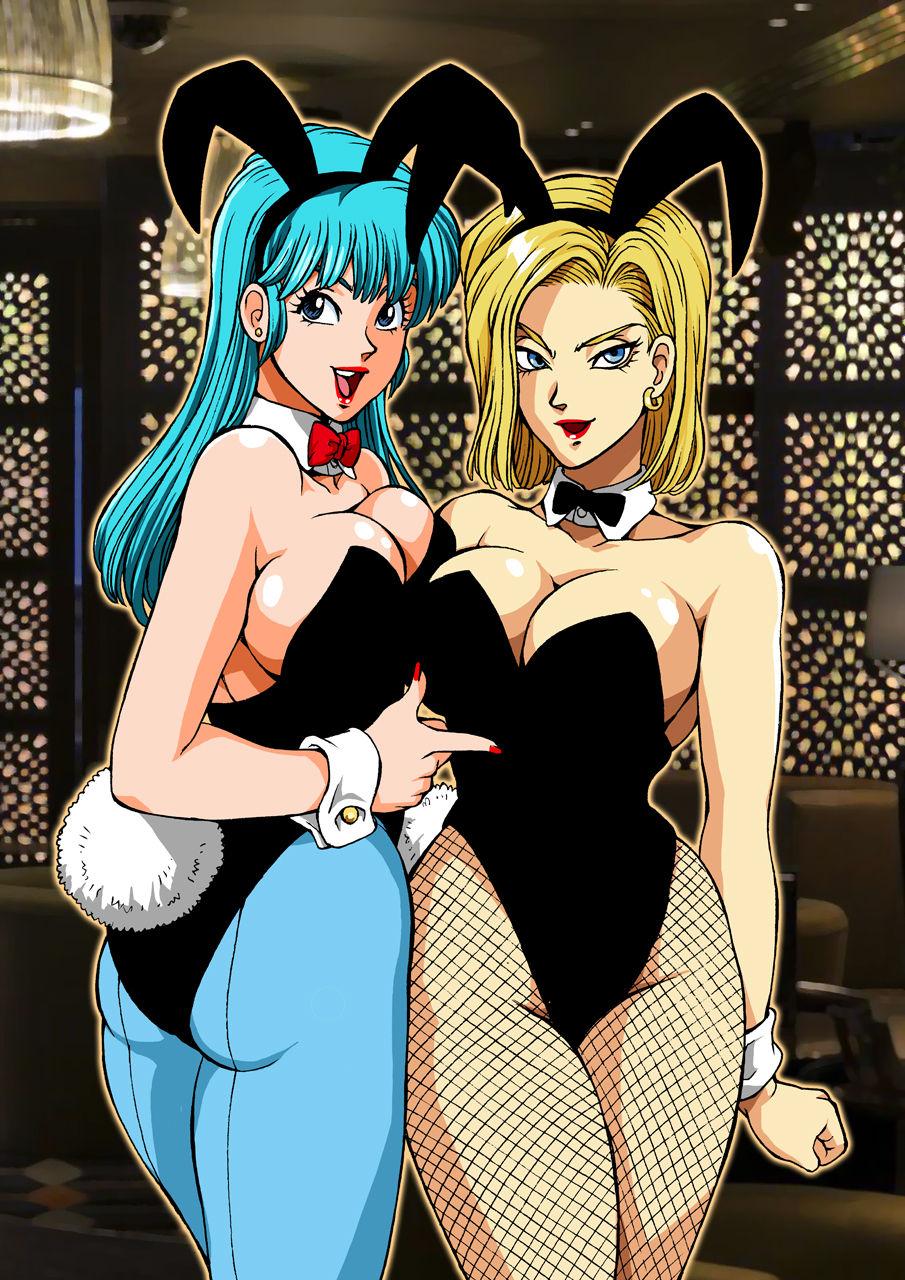 She 18 to Bulma no Bunnygirl ni Kanpai! - Dragon ball z Hunks - Page 3