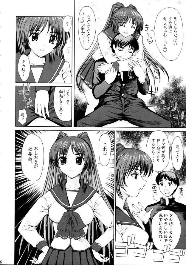 Gapes Gaping Asshole Tama-nee no Oshioki - Toheart2 Passion - Page 5