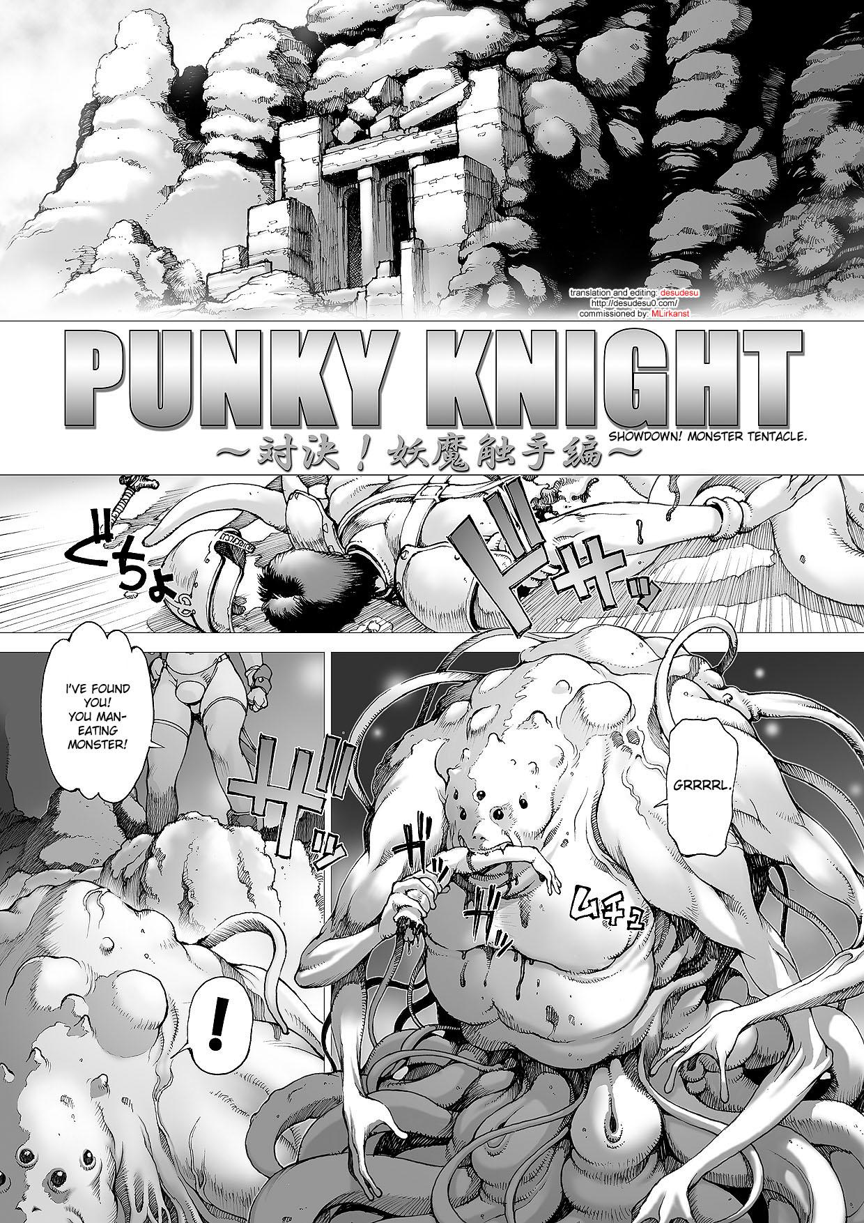 Teenxxx Punky Knight - Showdown! Monster Tentacle Grandpa - Picture 1