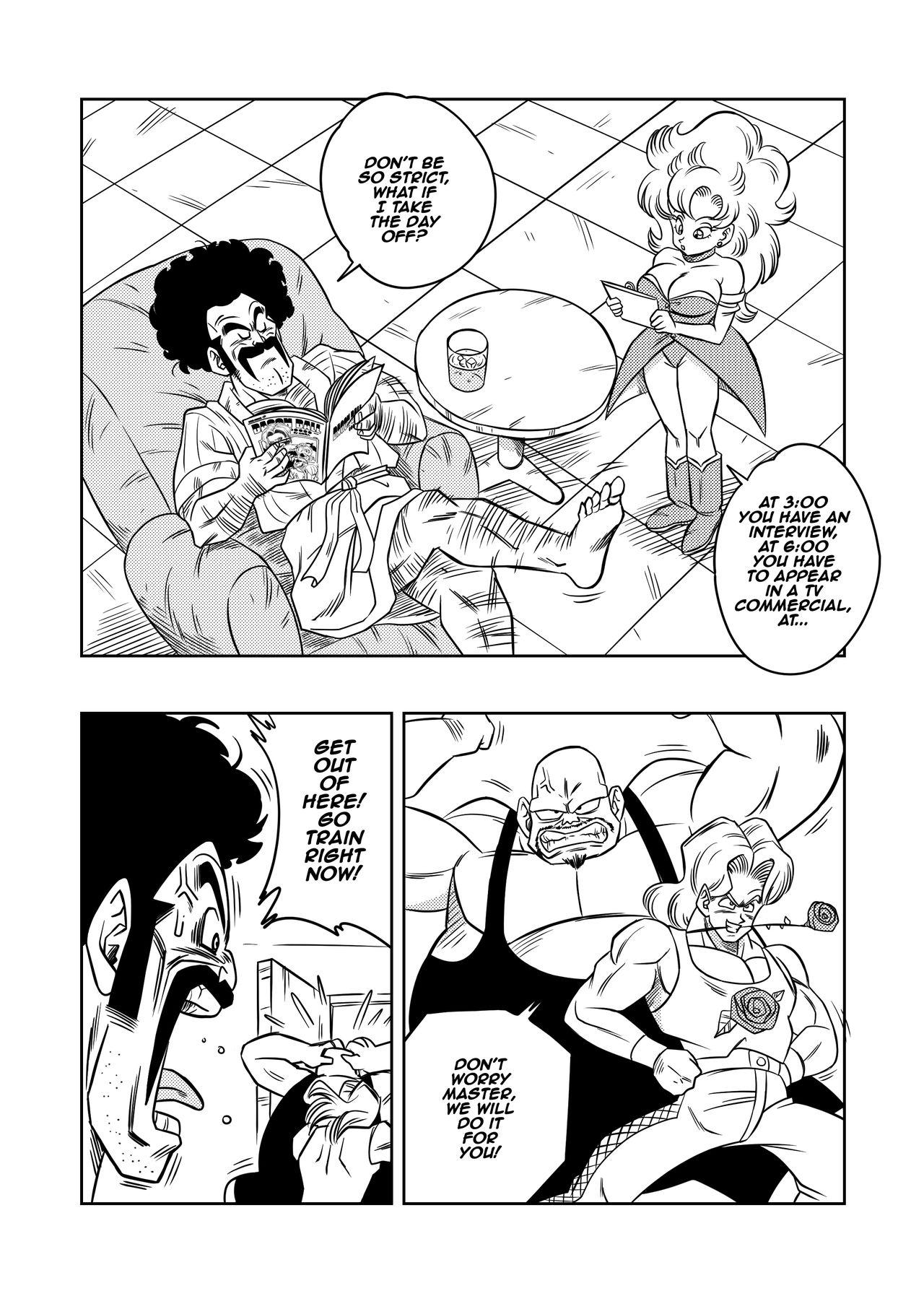 Hard Core Free Porn Mister Satan no Himitsu no Training | Mr. Satan's Secret Training - Dragon ball z Fetiche - Page 4