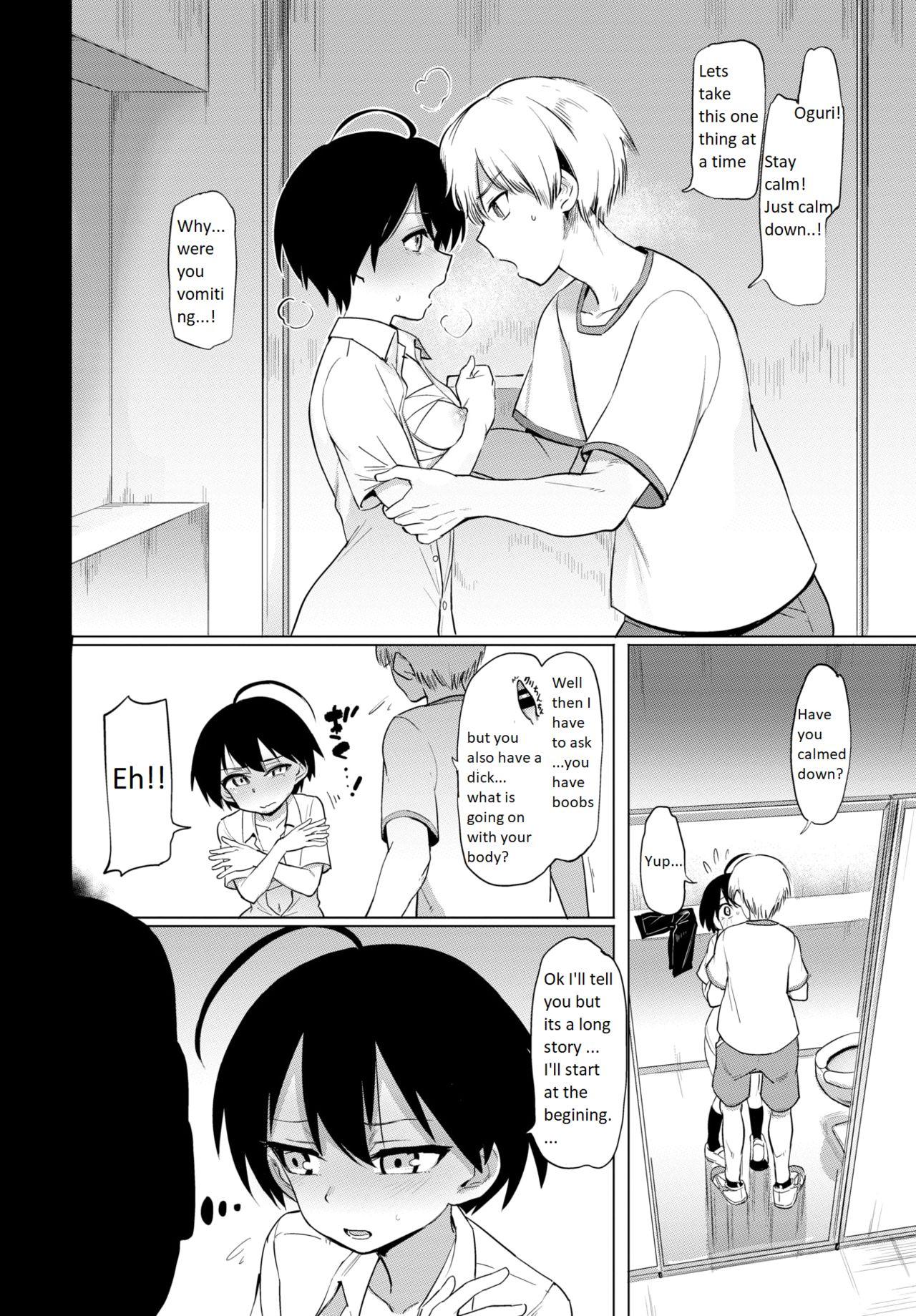 Mature [Aomushi] Furuya-kun to Oguri-san | The transfer student is a futanari! (COMIC BAVEL 2020-05) [English] [Digital] Danish - Page 4