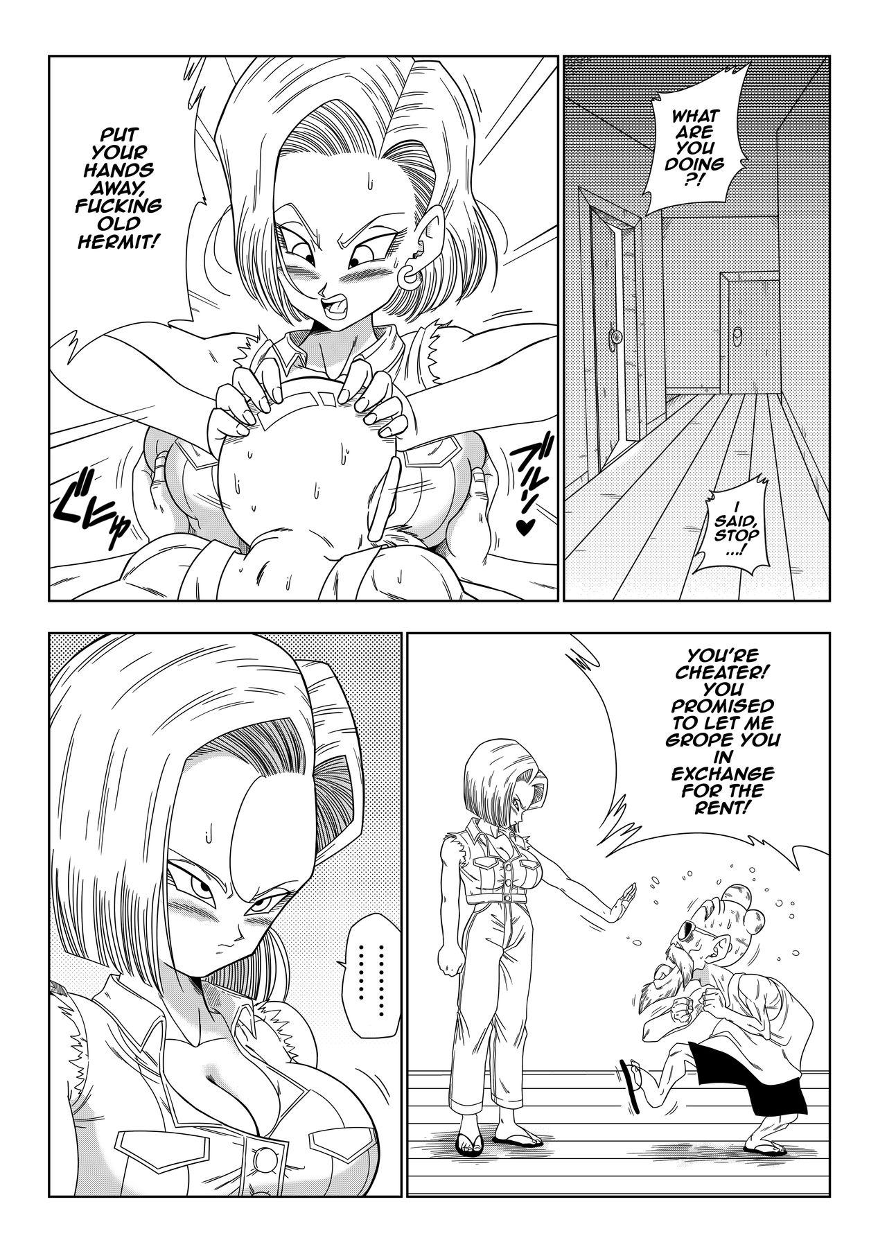 Gay Hairy Android 18 vs Master Roshi - Dragon ball z Sister - Page 5