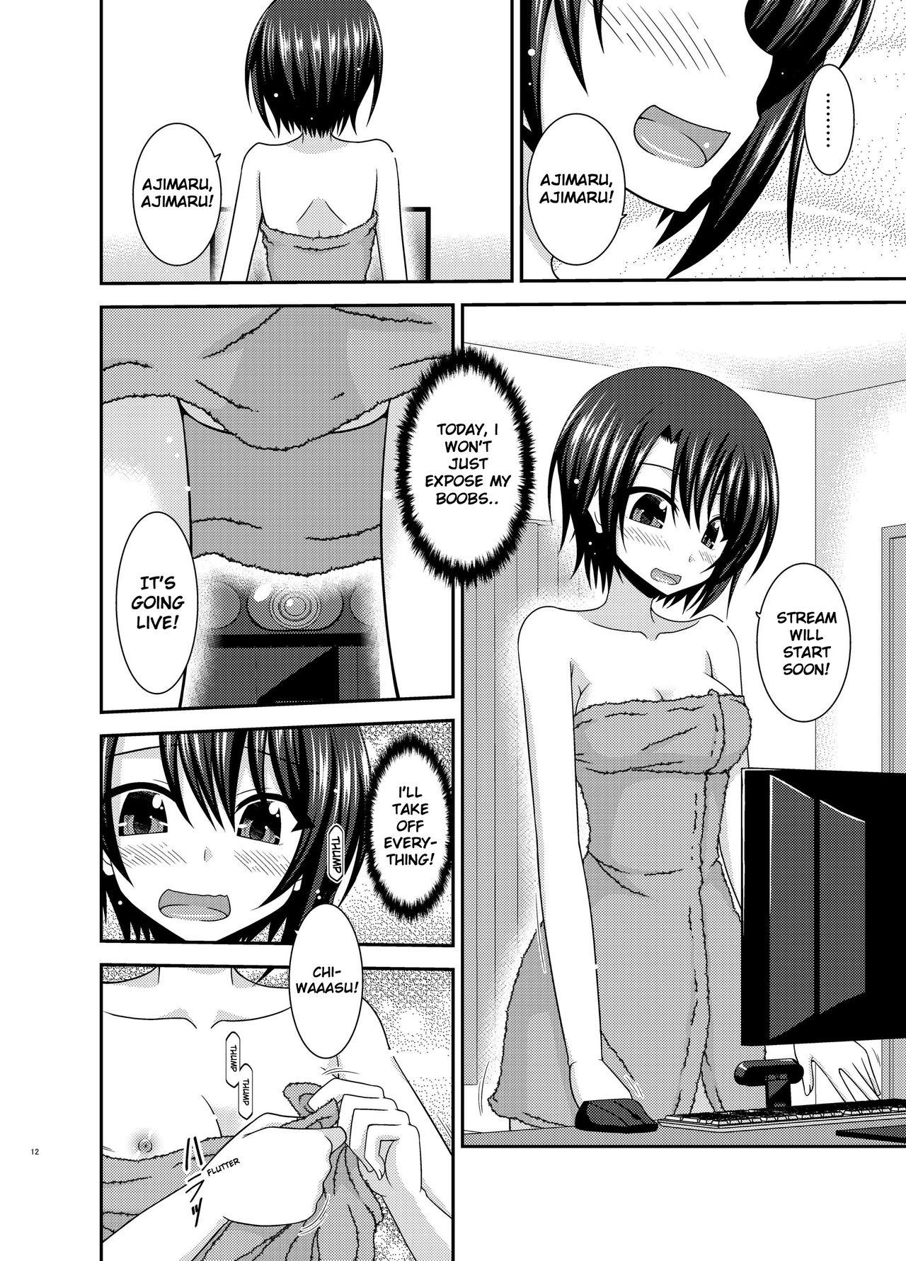 Whore Haishin Gamen no Mukougawa | The other side of the broadcast Gay Blondhair - Page 12