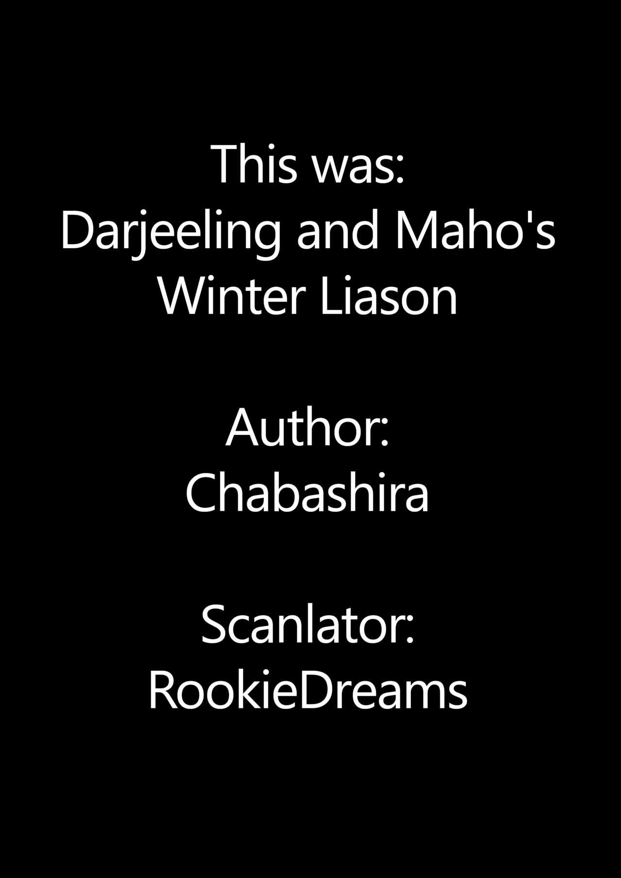Darjeeling to Maho to no Fuyu Jouji | Darjeeling and Maho's Winter Liason 6