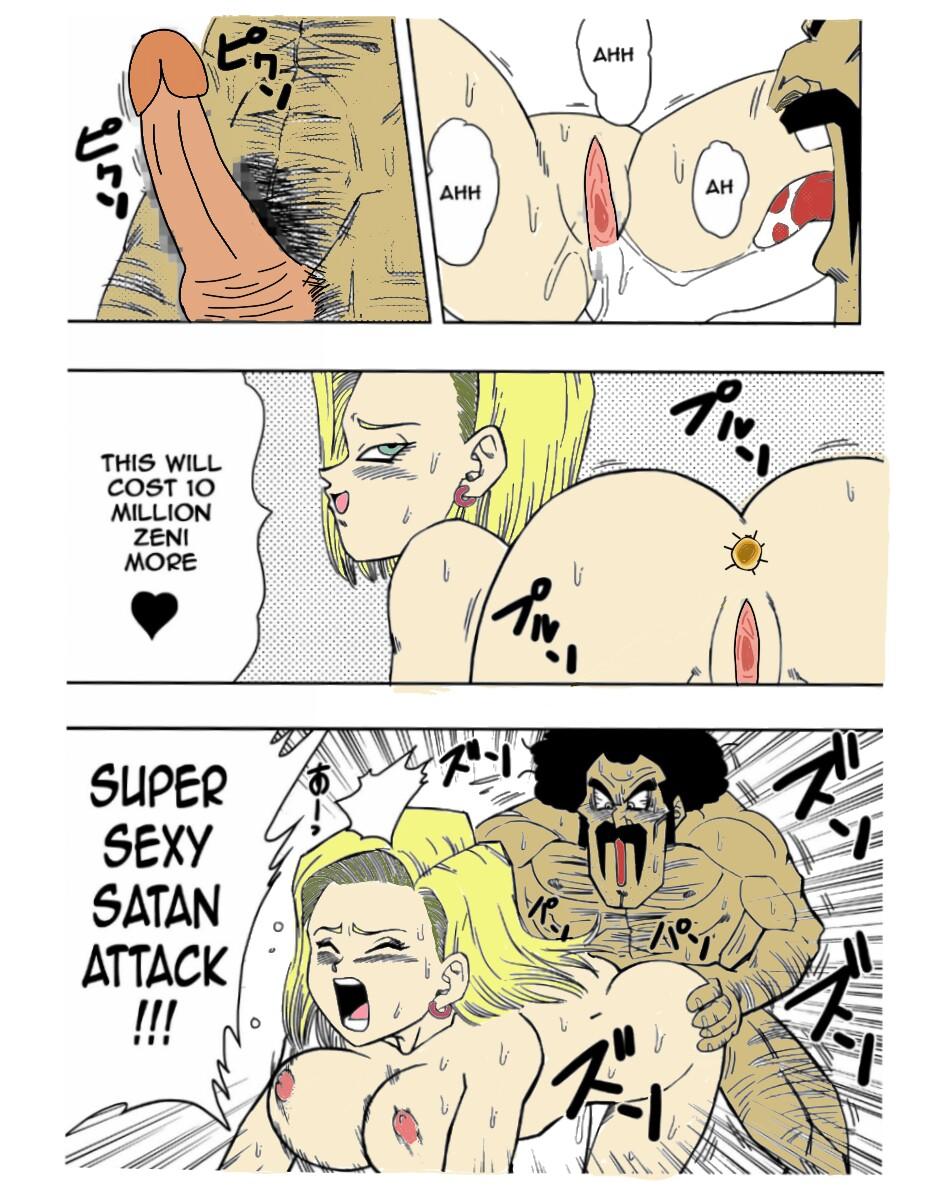 Stepdad 18-gou to Mister Satan!! Seiteki Sentou! | Android N18 and Mr. Satan!! Sexual Intercourse Between Fighters! - Dragon ball z Free Fuck Clips - Page 10