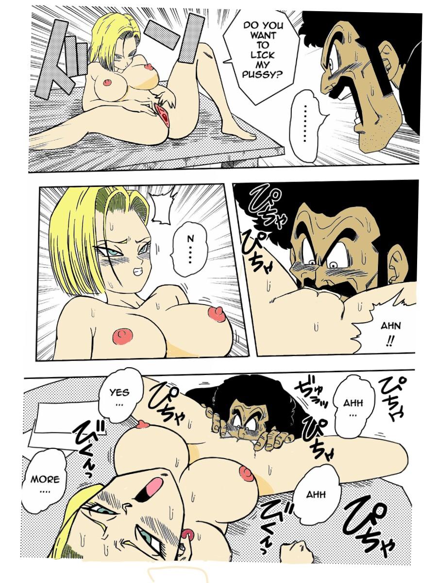 Teenxxx 18-gou to Mister Satan!! Seiteki Sentou! | Android N18 and Mr. Satan!! Sexual Intercourse Between Fighters! - Dragon ball z Ducha - Page 9